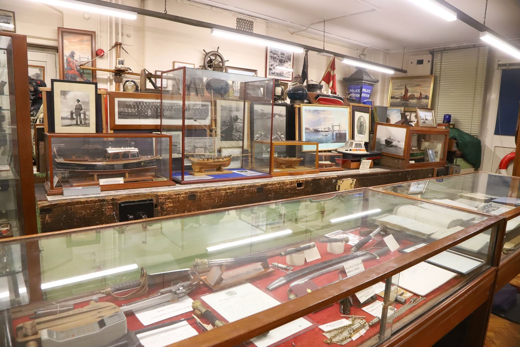 Metropolitan Police Marine Policing Unit Museum, River Thames, London.