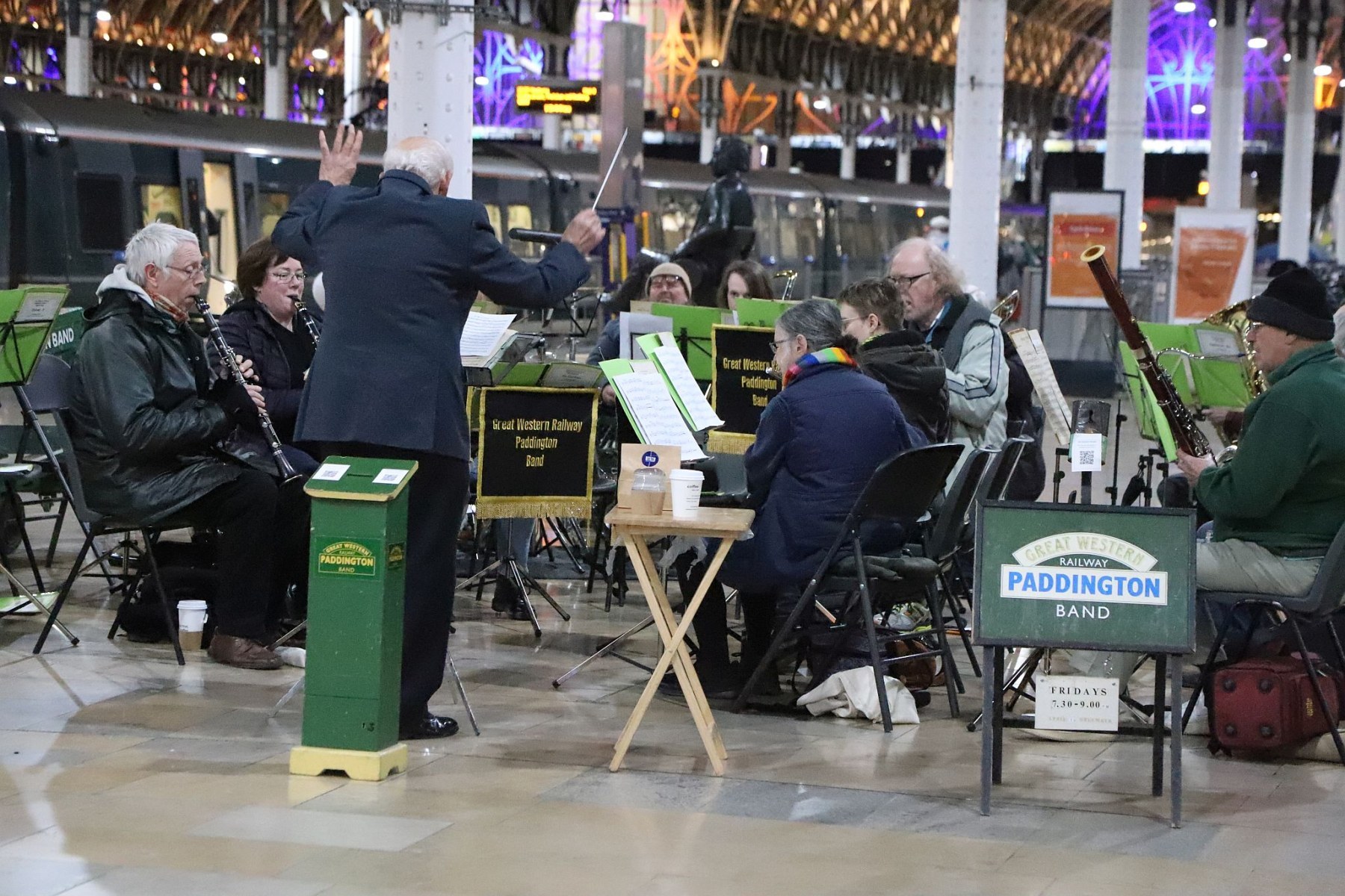 Great Western Railway Paddington Band Friday evening performance at London Paddington Railway Station, 3rd March 2023, 03-Mar-2023