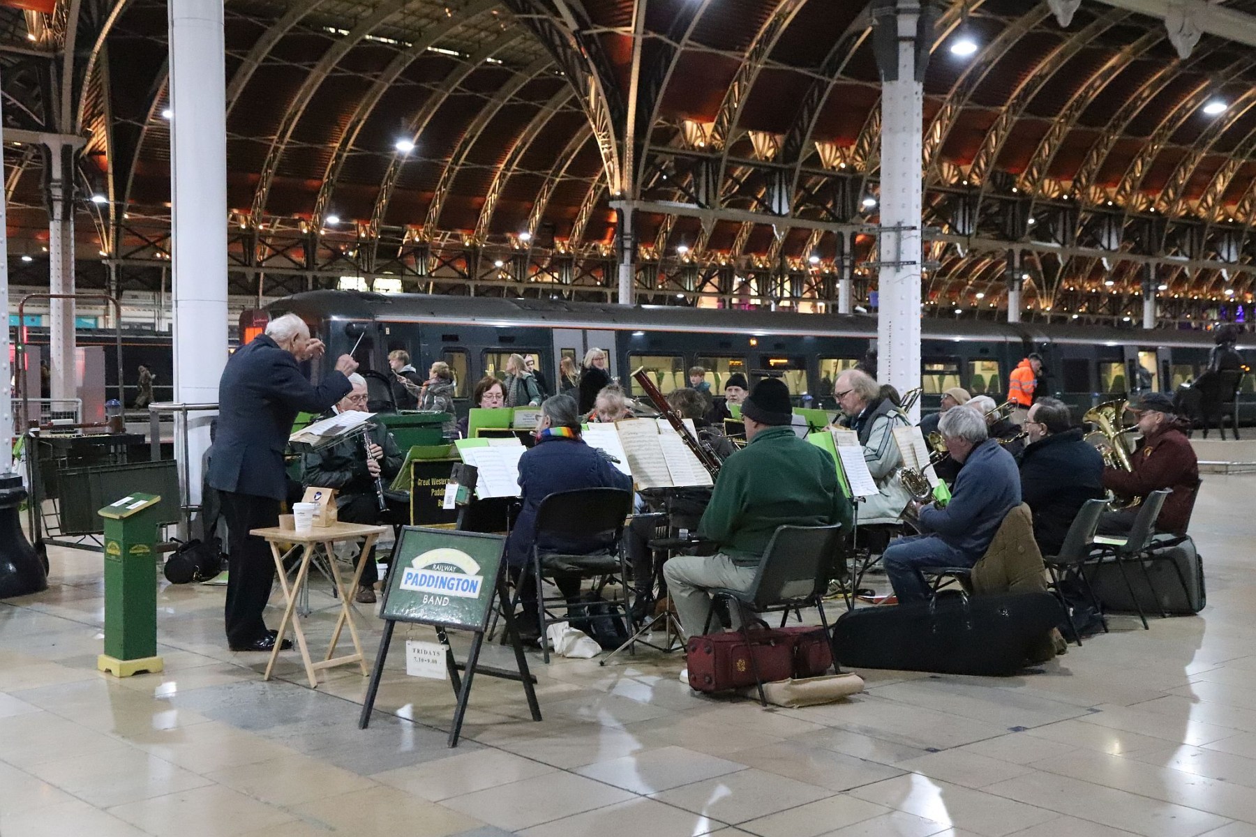 Great Western Railway Paddington Band Friday evening performance at London Paddington Railway Station, 3rd March 2023, 03-Mar-2023