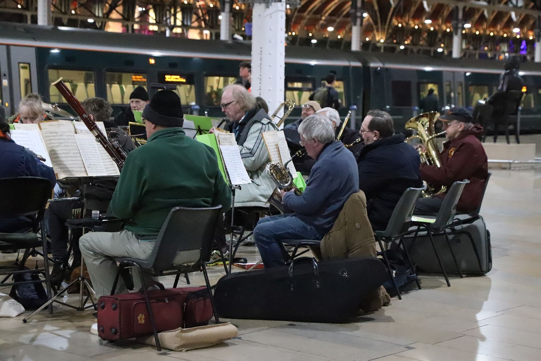 Great Western Railway Paddington Band Friday evening performance at London Paddington Railway Station, 3rd March 2023, 03-Mar-2023