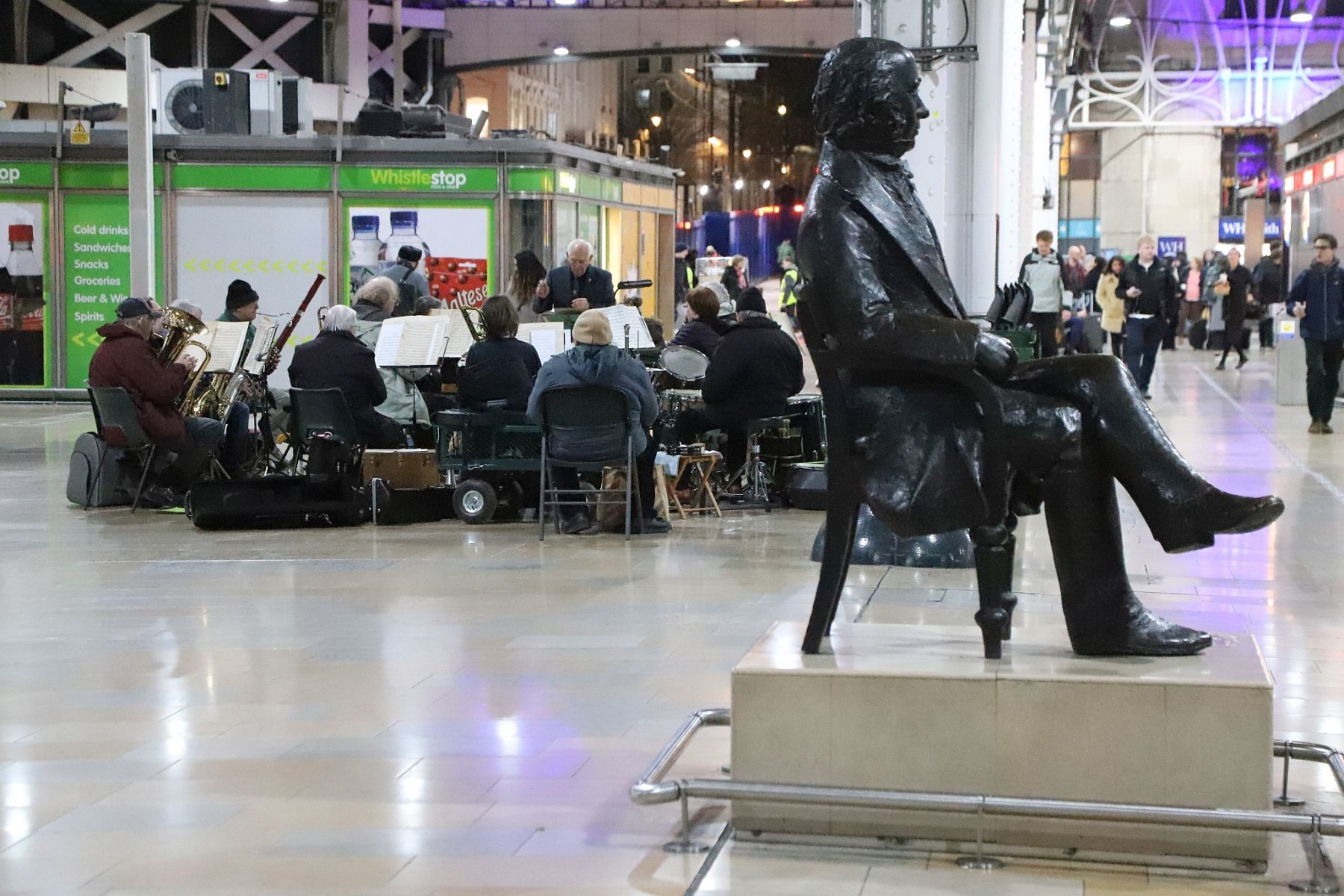 Great Western Railway Paddington Band Friday evening performance at London Paddington Railway Station, 3rd March 2023, 03-Mar-2023