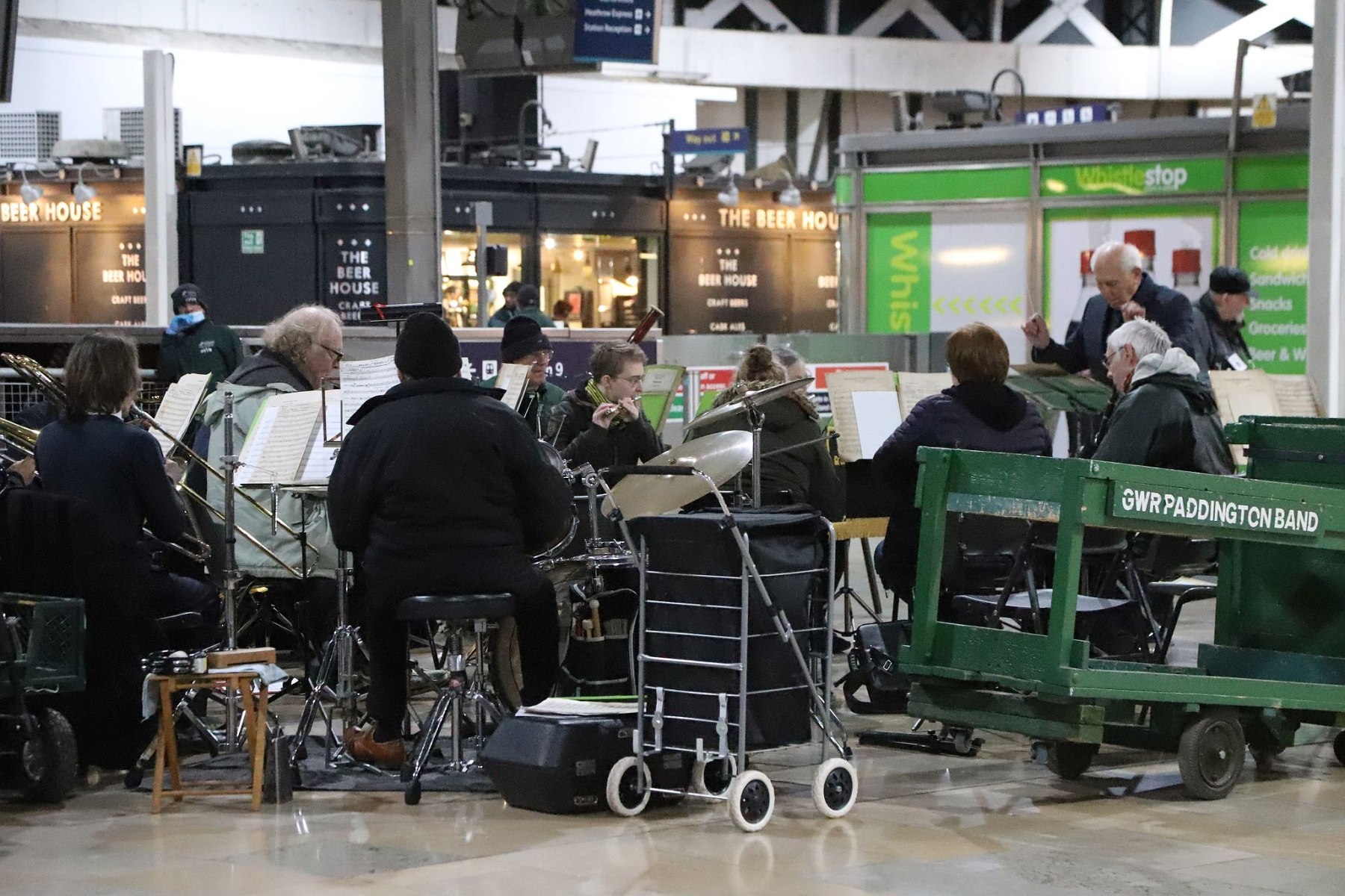 Great Western Railway Paddington Band Friday evening performance at London Paddington Railway Station, 3rd March 2023, 03-Mar-2023