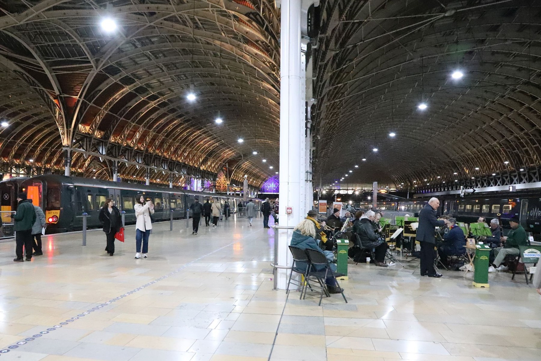 Great Western Railway Paddington Band Friday evening performance at London Paddington Railway Station, 3rd March 2023, 03-Mar-2023