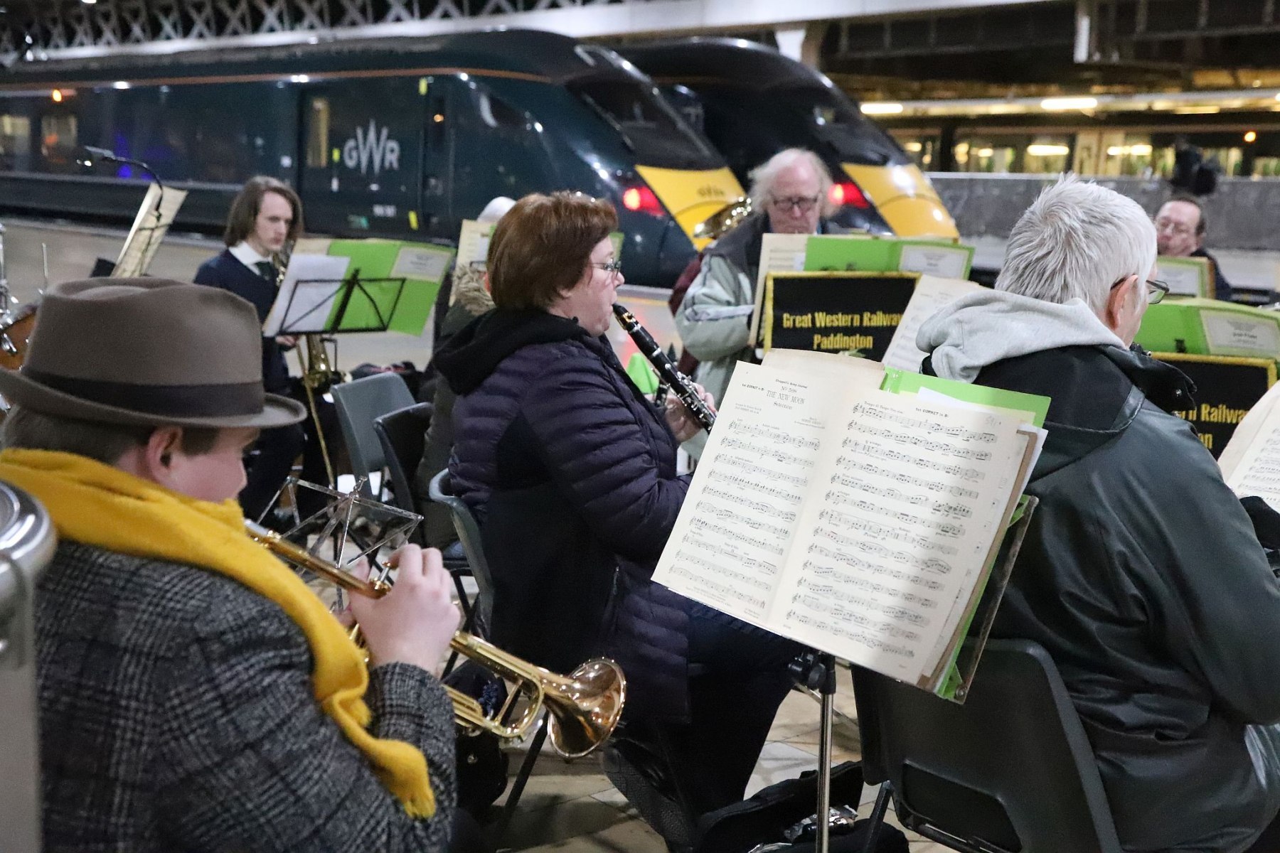 Great Western Railway Paddington Band Friday evening performance at London Paddington Railway Station, 3rd March 2023, 03-Mar-2023