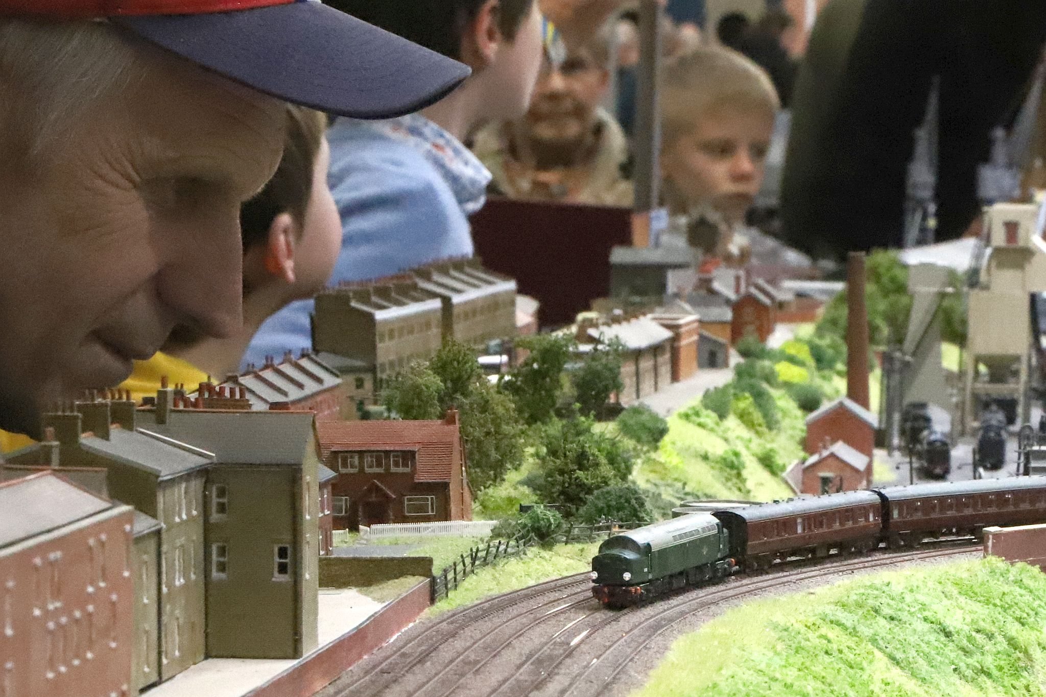 James Street N Gauge model railway layout. 2023 London Festival of Railway Modelling, Alexandra Palace, London