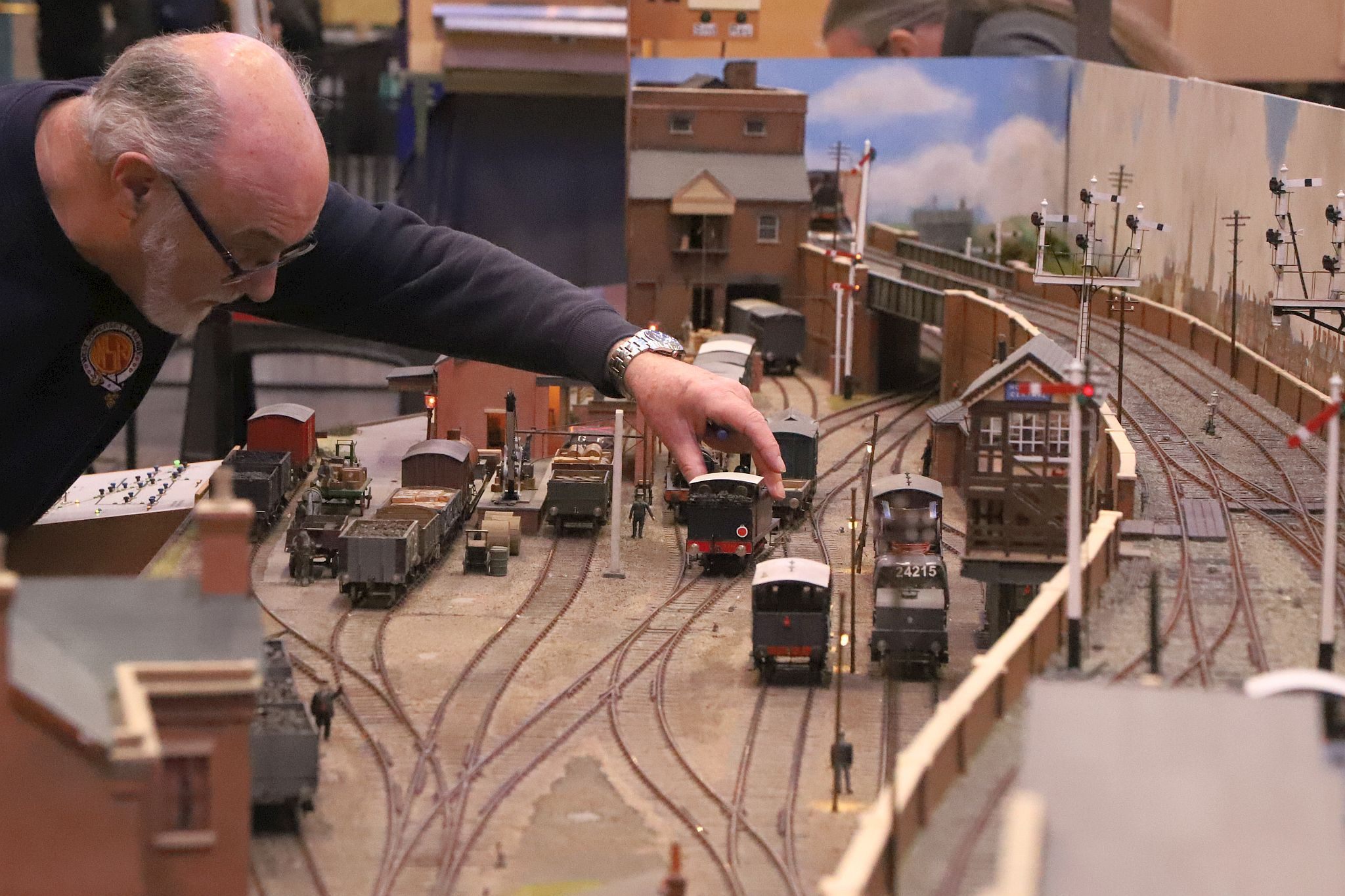 Norwich Central Gauge model railway layout. 2023 London Festival of Railway Modelling, Alexandra Palace, London