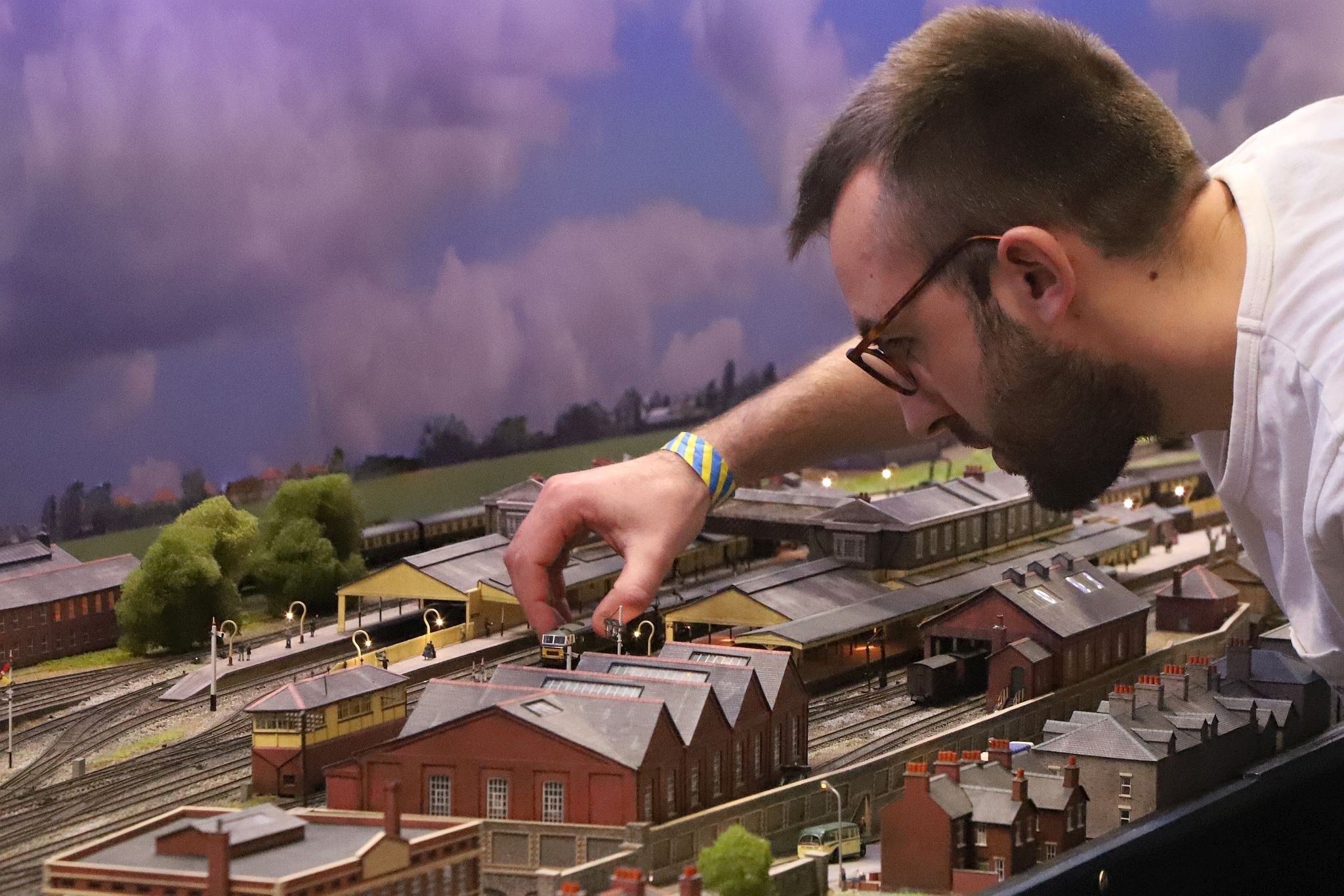 Spirit of Swindon N Gauge model railway layout. 2023 London Festival of Railway Modelling, Alexandra Palace, London