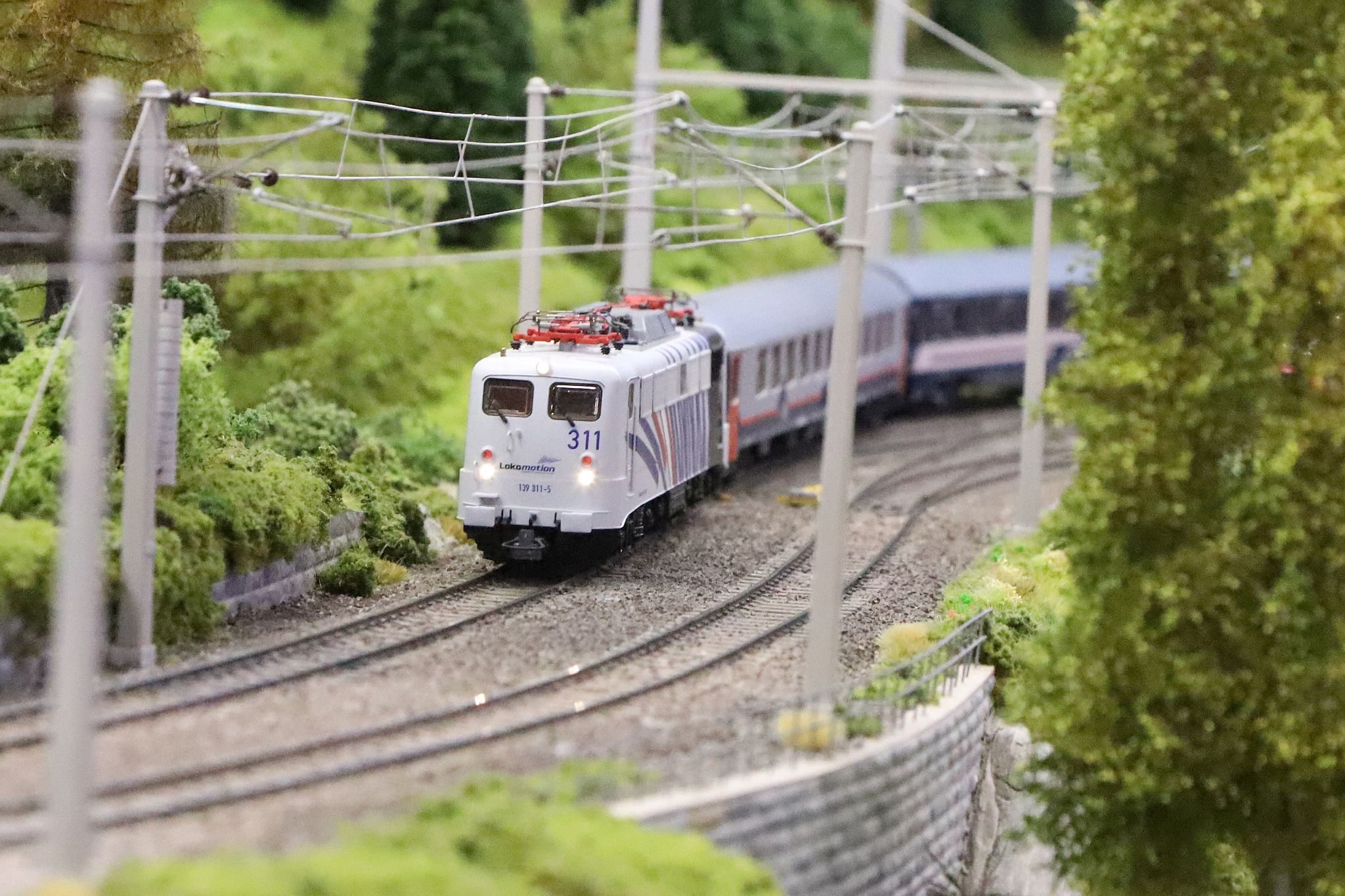 Wolfstatt HO Gauge model railway layout. 2023 London Festival of Railway Modelling, Alexandra Palace, London