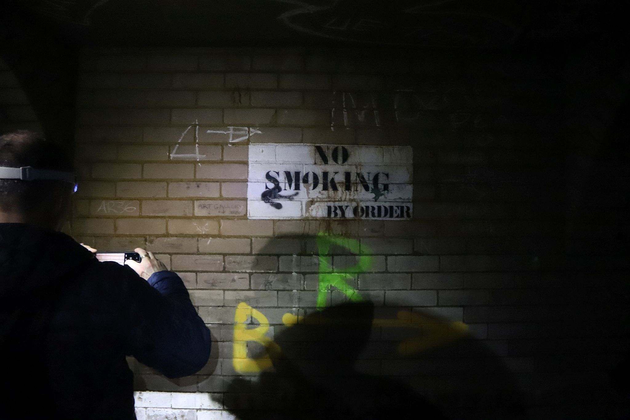 Short Brothers world war two aircraft factory air raid shelter tunnels in Rochester, Kent. 08-Apr-2023.