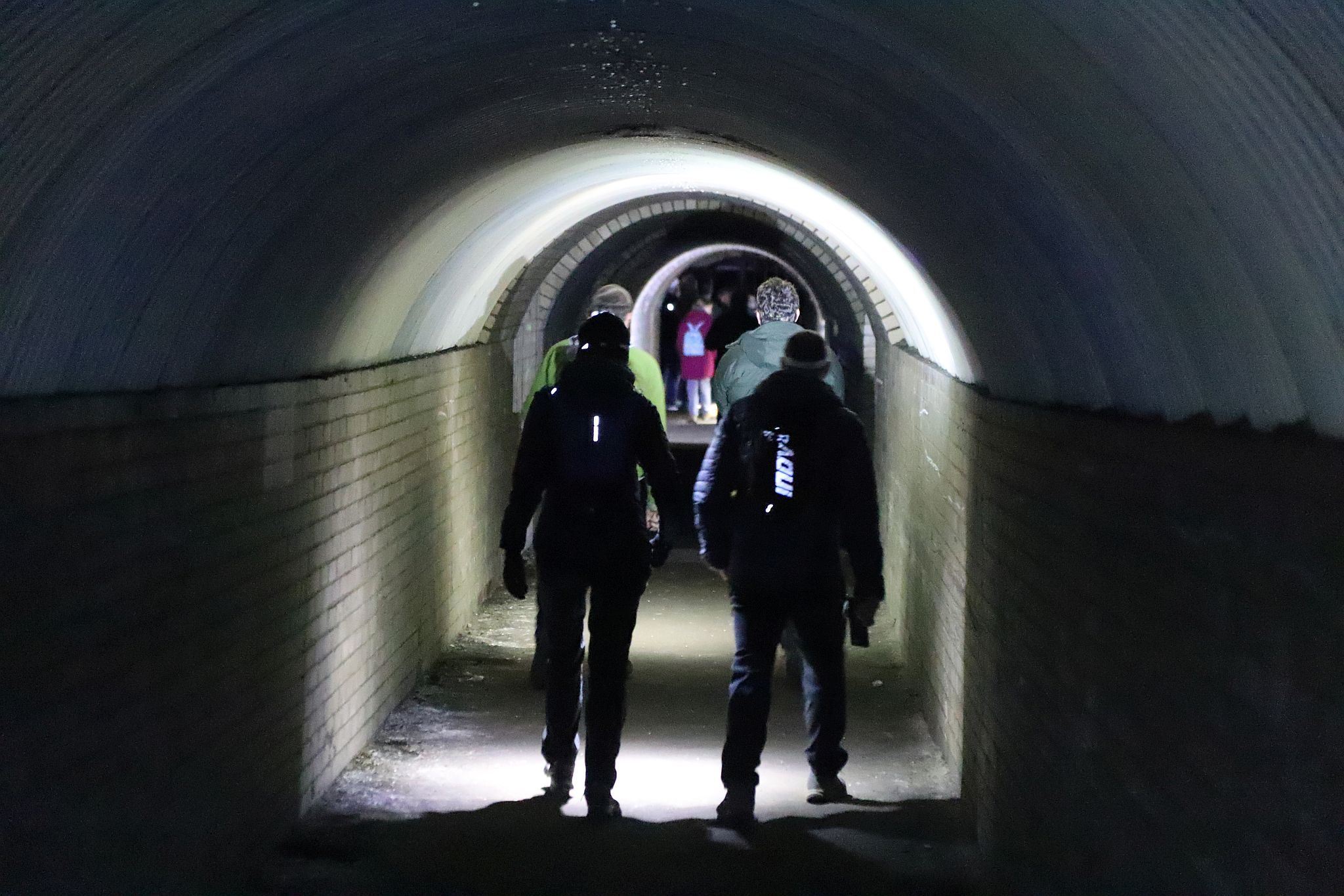 Short Brothers world war two aircraft factory air raid shelter tunnels in Rochester, Kent. 08-Apr-2023.