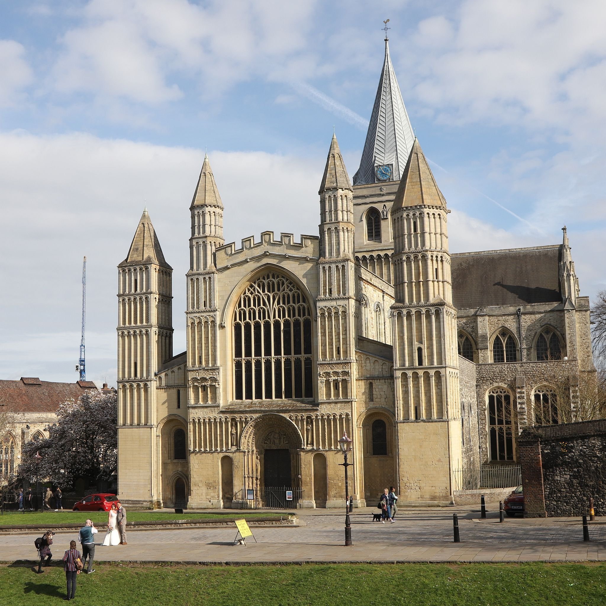 Rochester Cathedral in Kent. 08-Apr-2023.