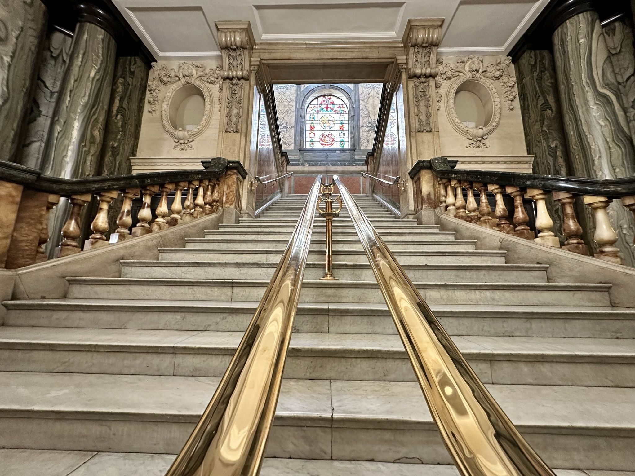 Interior of The Old Bailey, Central Criminal Court. Located in the City of London on the site of Newgate prison.