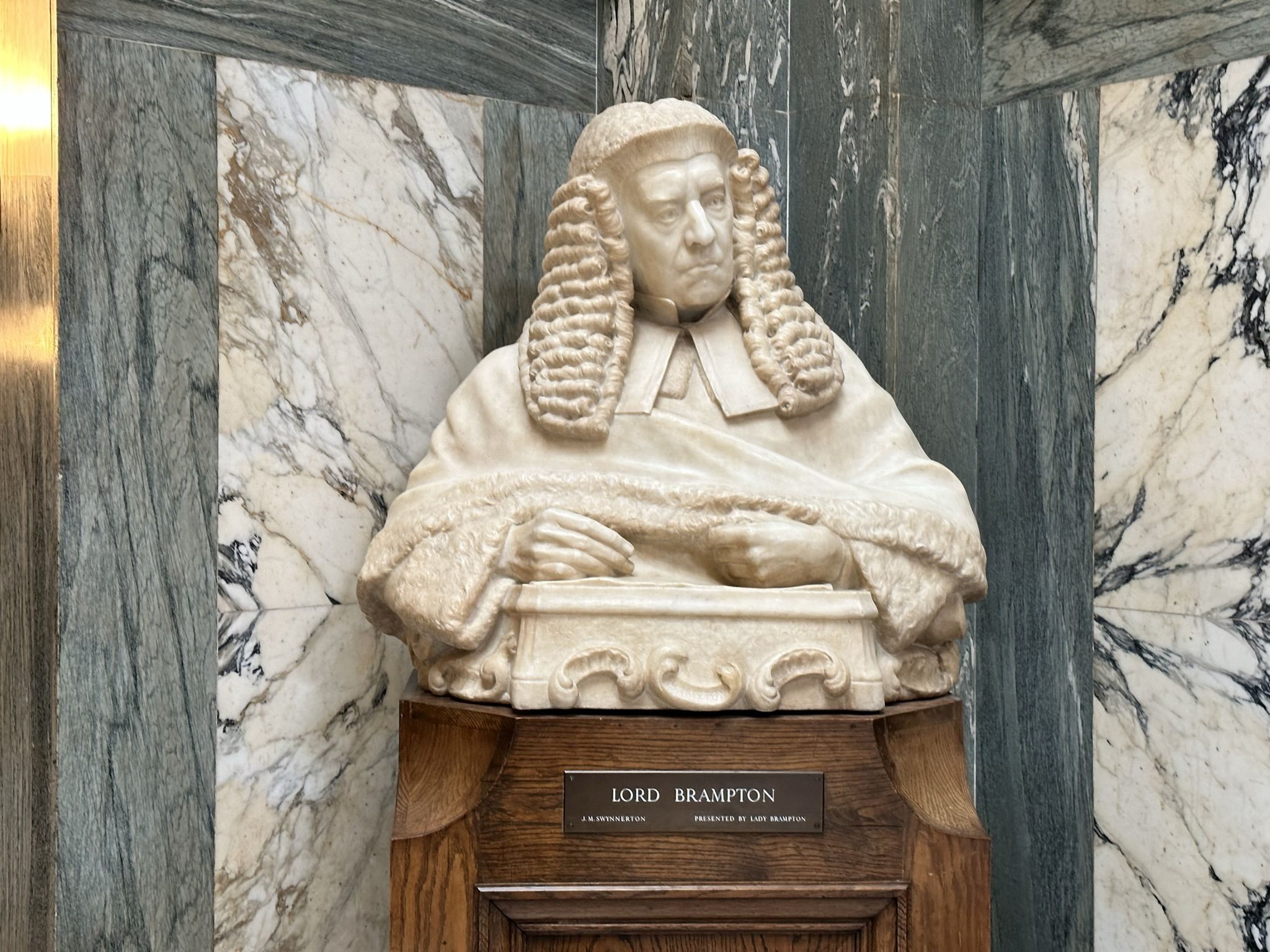 Interior of The Old Bailey, Central Criminal Court. Located in the City of London on the site of Newgate prison.