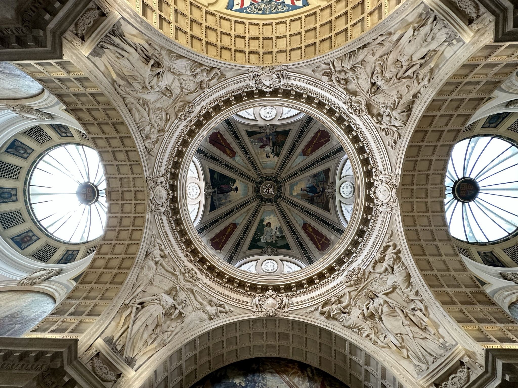 Interior of The Old Bailey, Central Criminal Court. Located in the City of London on the site of Newgate prison.