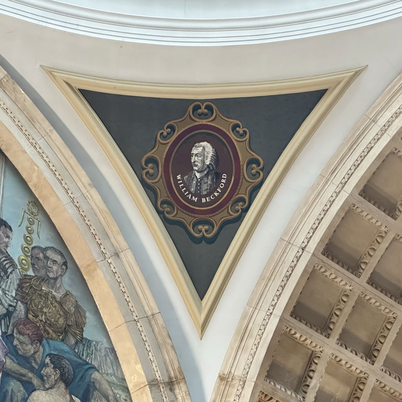 Interior of The Old Bailey, Central Criminal Court. Located in the City of London on the site of Newgate prison.