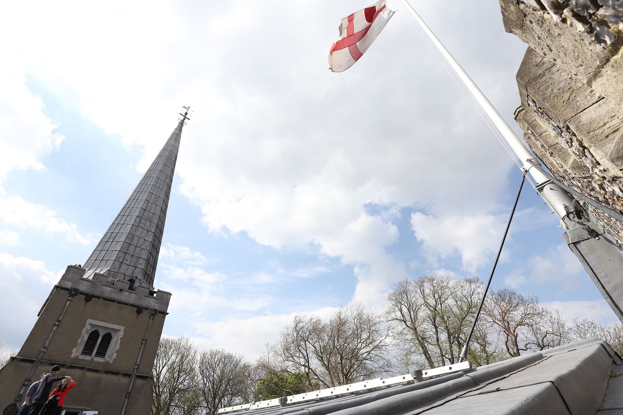 The roof. St Mary’s Church, Harrow-on-the-Hill, London. 29-Apr-2023.