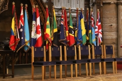 The Coronation Theatre at Westminster Abbey after the Coronation of King Charles III and Queen Camilla. 14-May-2023.