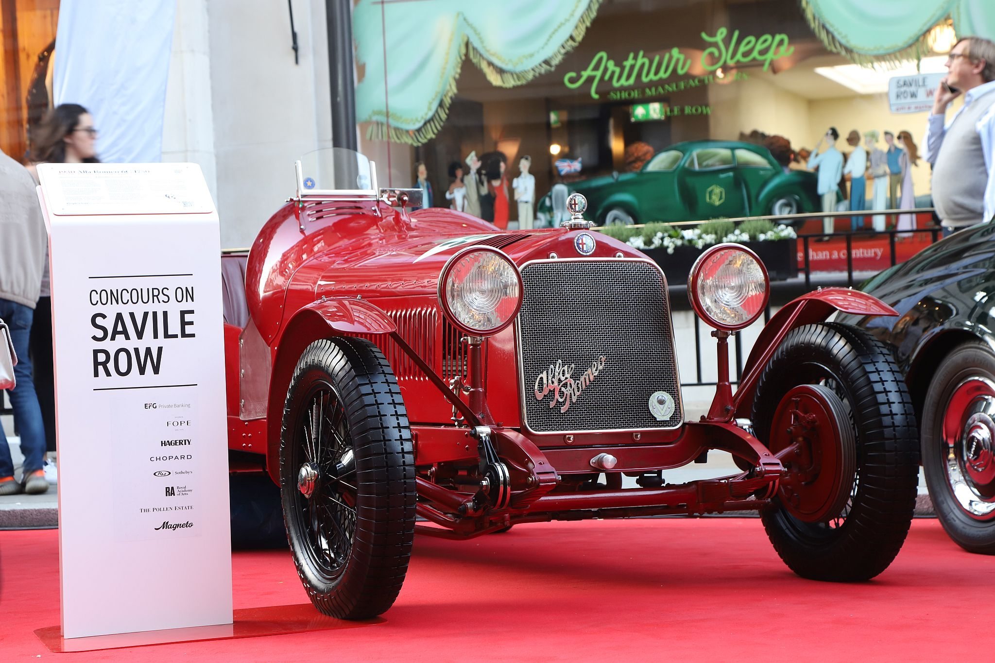 1930 Alfa Romeo 6C 1750. 2023 Savile Row Concours Car Show