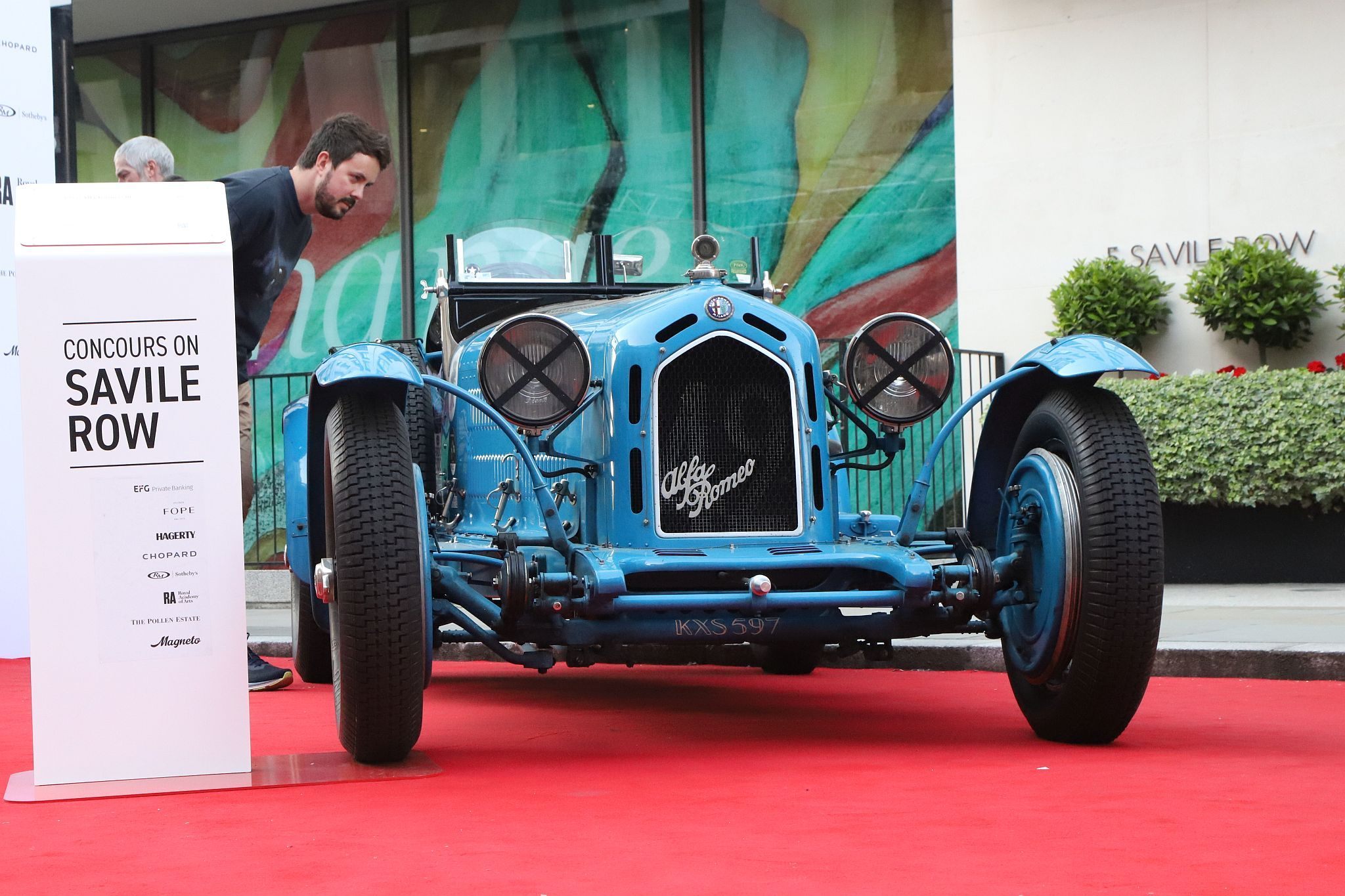 1948 Alfa Romeo 8C. 2023 Savile Row Concours Car Show