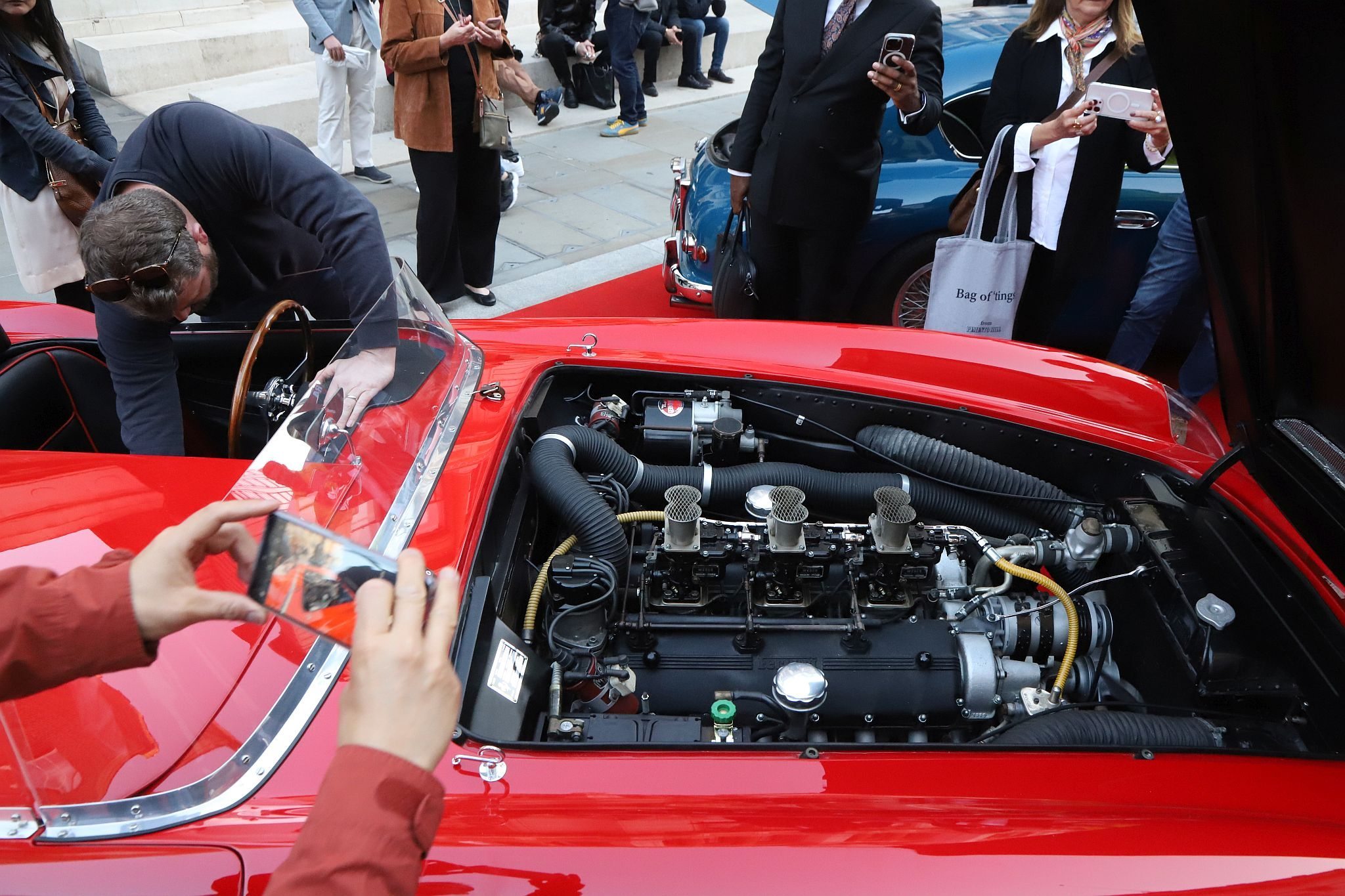 1957 Ferrari 250GT Spyder Competizione. 2023 Savile Row Concours Car Show