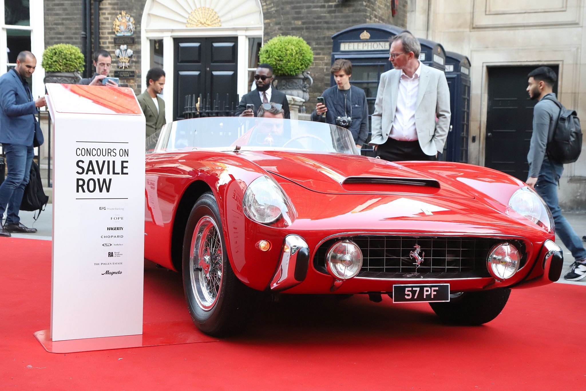 1957 Ferrari 250GT Spyder Competizione. 2023 Savile Row Concours Car Show
