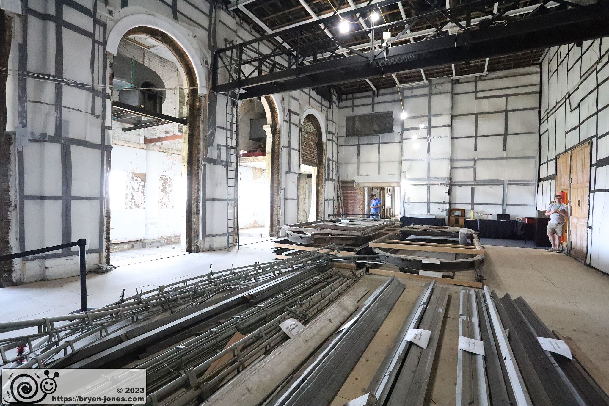 Former BBC television studios at Alexandra Palace in North London. Photo 27-May-2023.