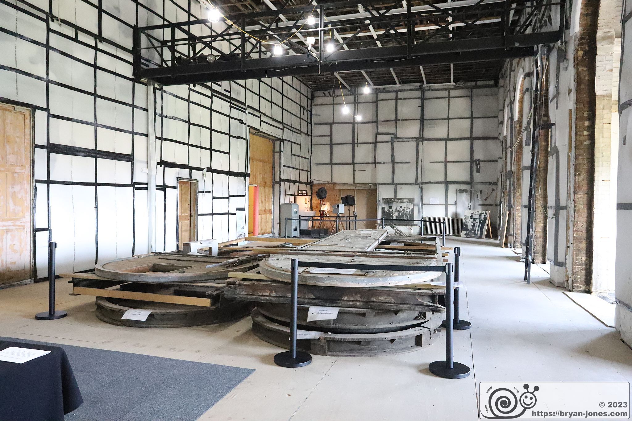 Former BBC television studios at Alexandra Palace in North London. Photo 27-May-2023.