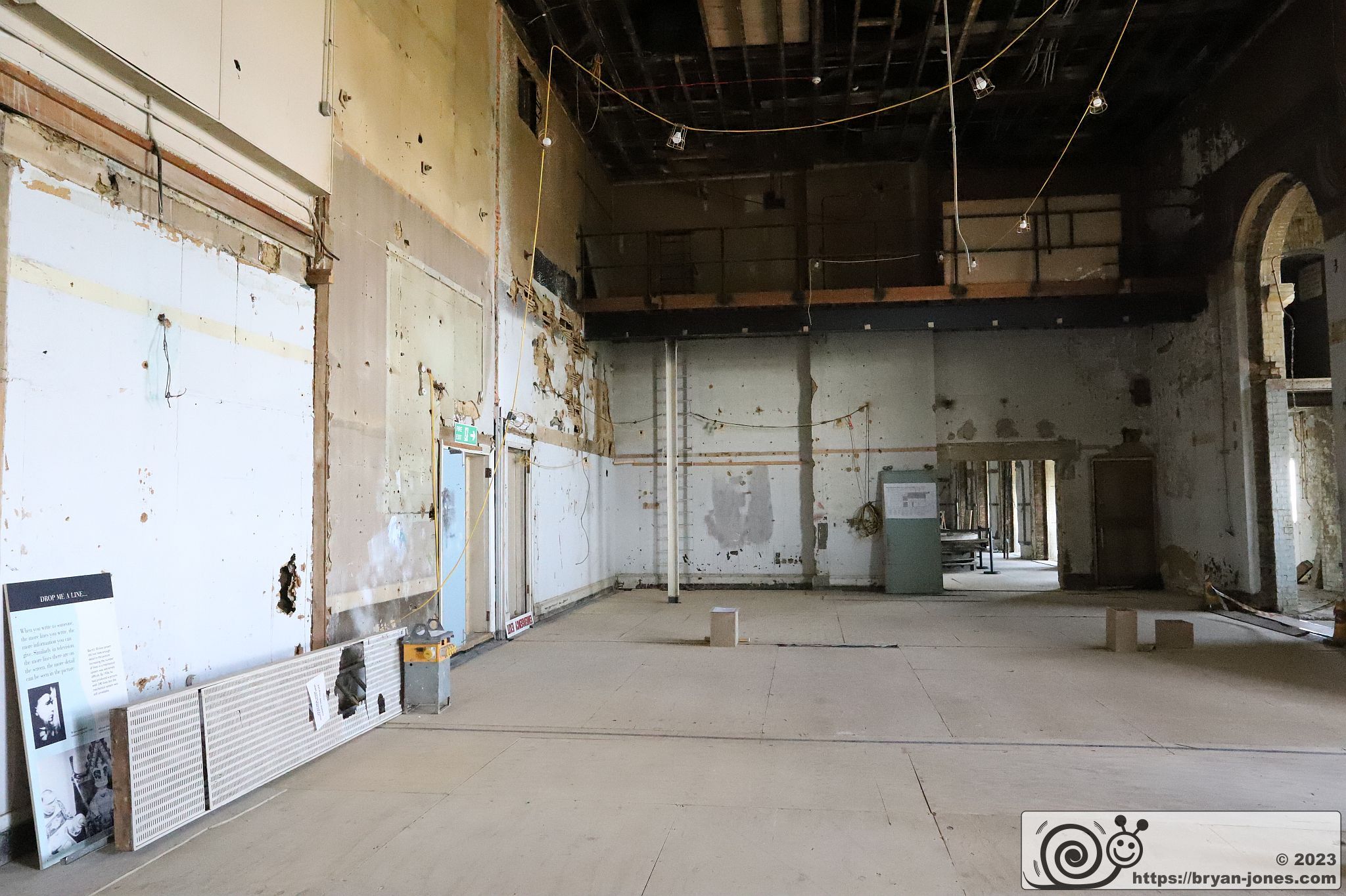Former BBC television studios at Alexandra Palace in North London. Photo 27-May-2023.