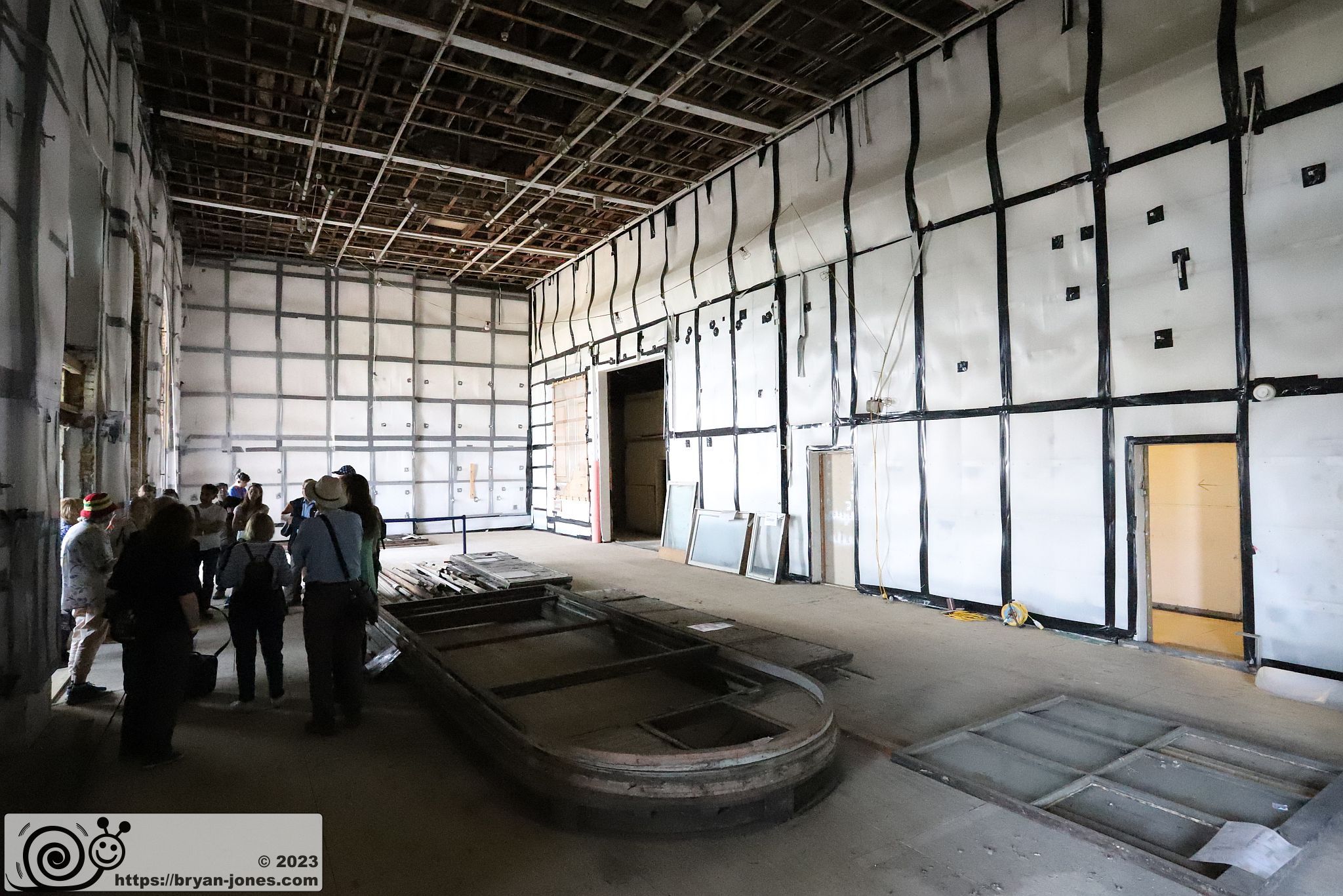 Former BBC television studios at Alexandra Palace in North London. Photo 27-May-2023.