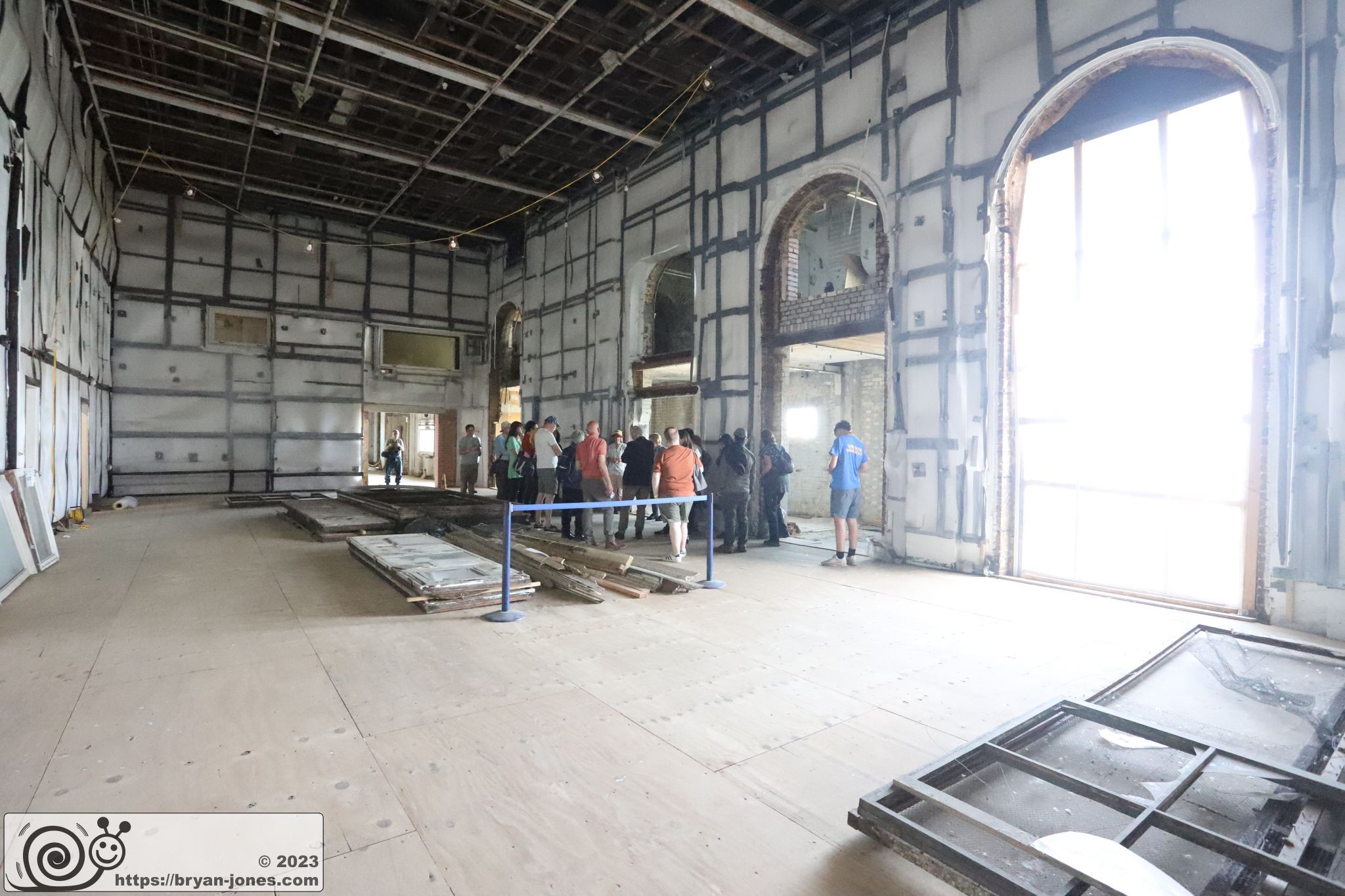 Former BBC television studios at Alexandra Palace in North London. Photo 27-May-2023.