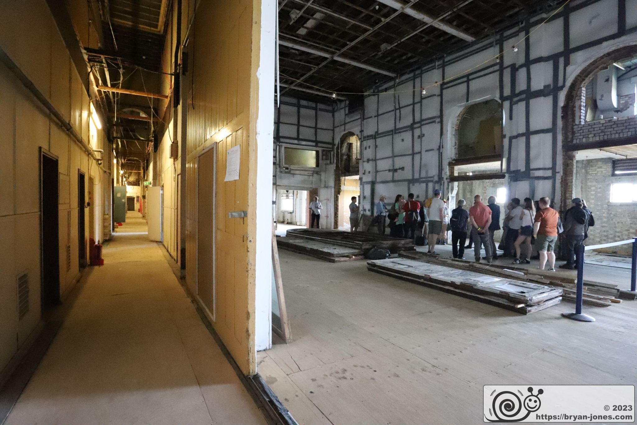 Former BBC television studios at Alexandra Palace in North London. Photo 27-May-2023.