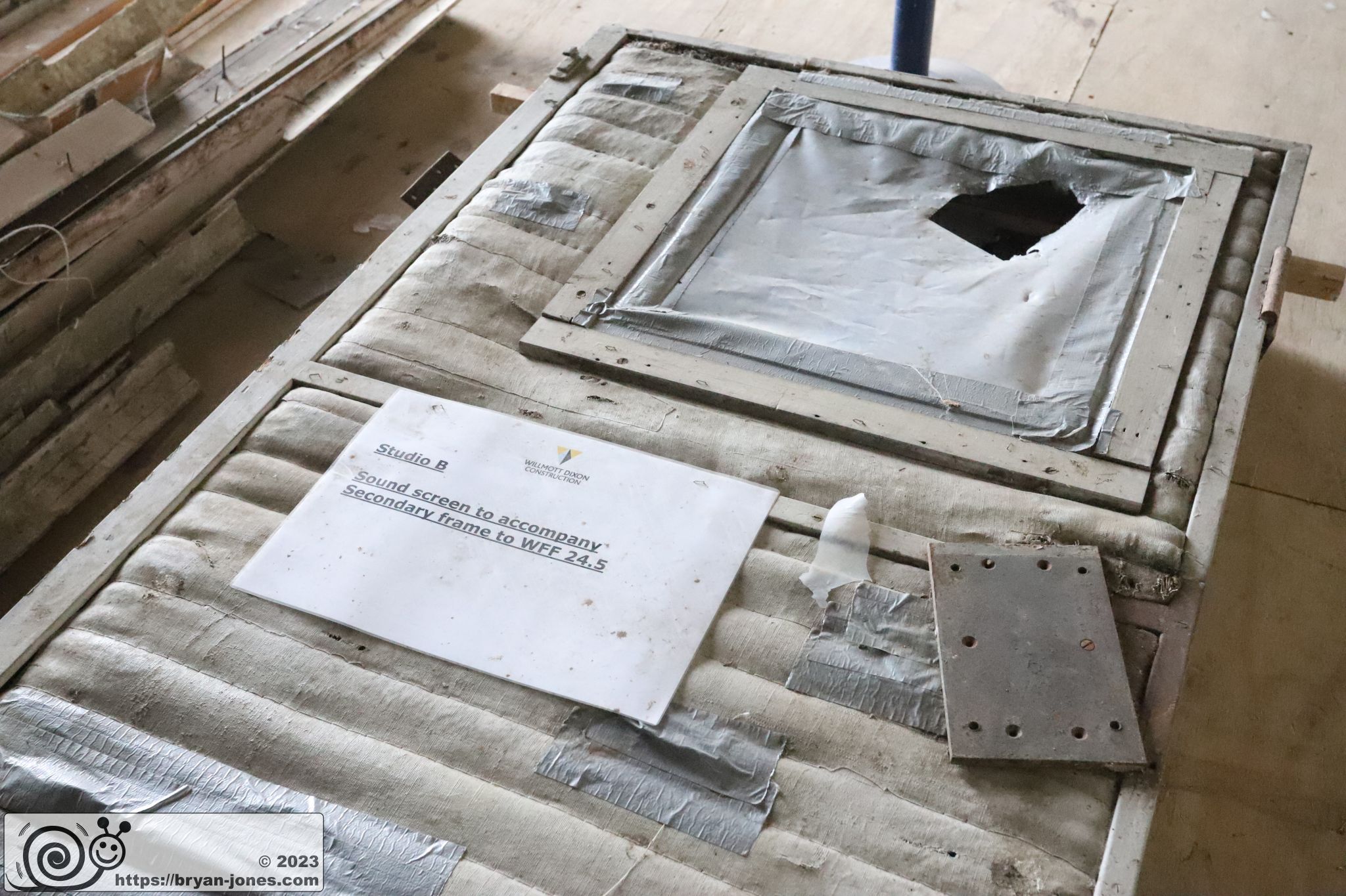 Former BBC television studios at Alexandra Palace in North London. Photo 27-May-2023.
