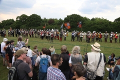 2023 Battle of Barnet Re-enactment, Wars of the Roses. Medieval re-enactors. Swords, armour, knights.