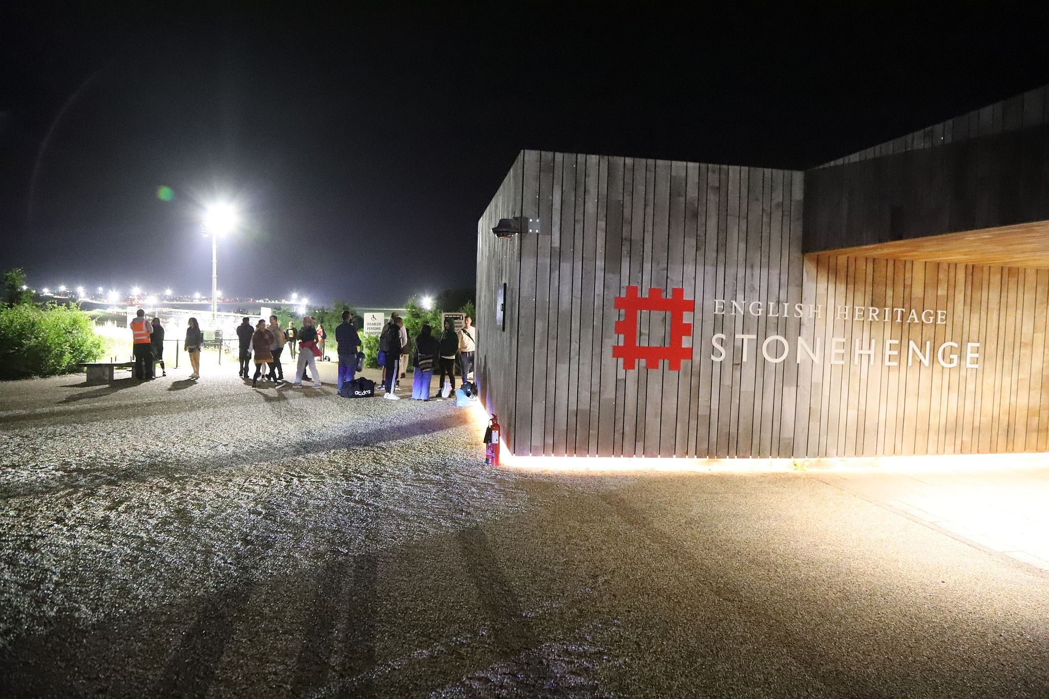 The Stonehenge Visitors Centre. The 2023 Summer Solstice longest day at Stonehenge in Wiltshire, UK. Photo taken 21-Jun-2023.