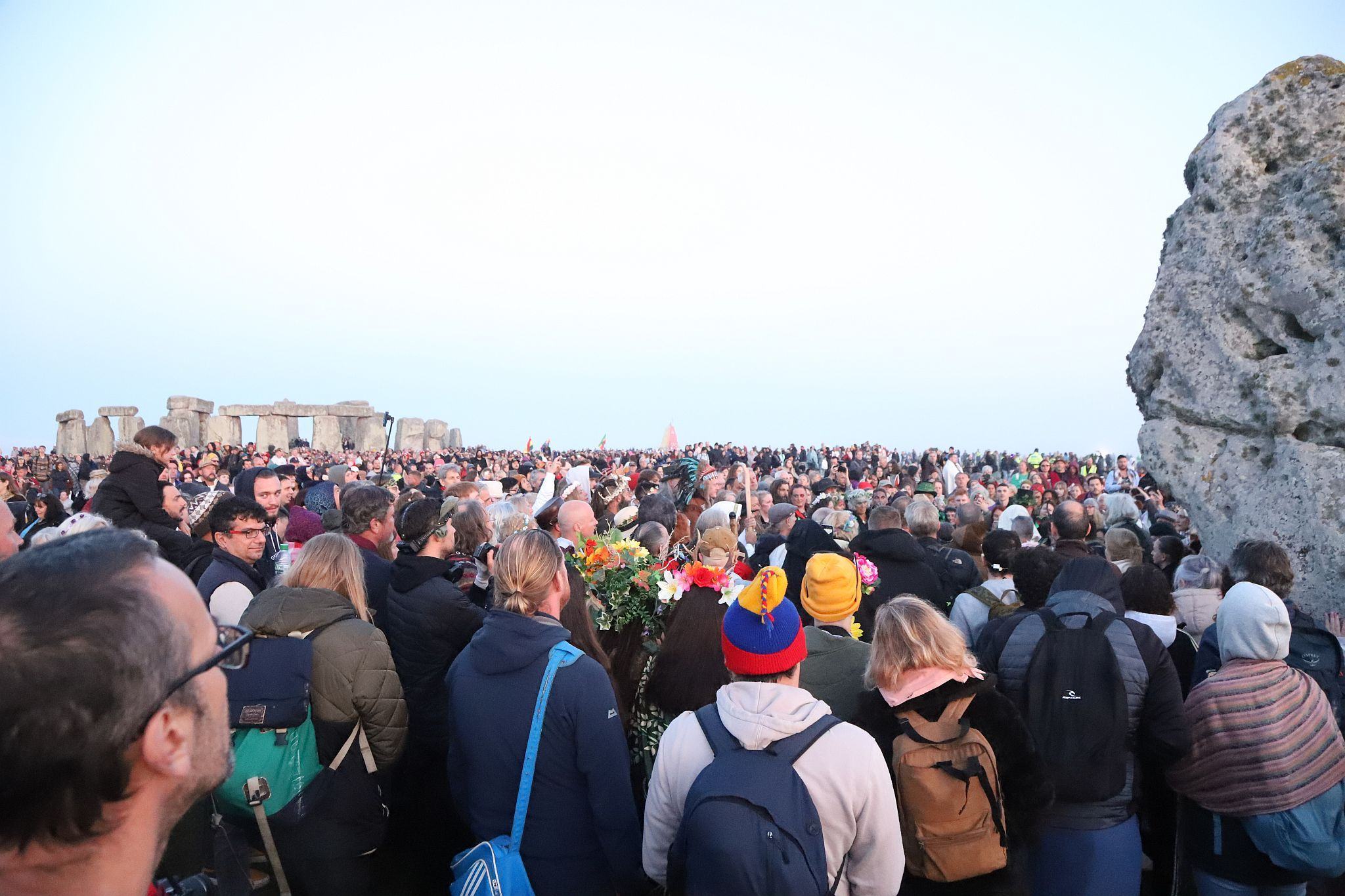 Crowds at Stonehenge. The 2023 Summer Solstice longest day at Stonehenge in Wiltshire, UK. Photo taken 21-Jun-2023.