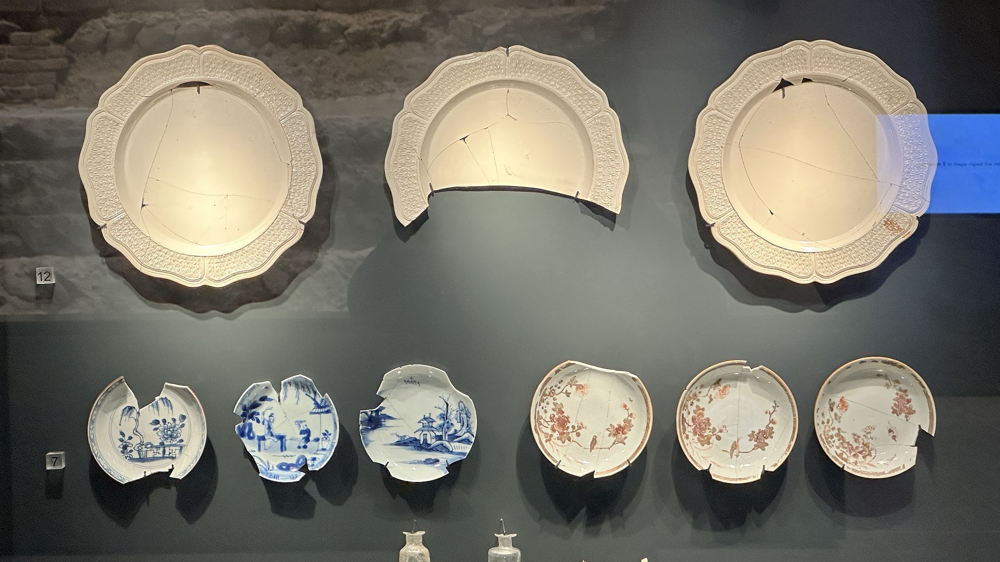 The City Wall at Emperor House, 35 Vine Street, London, EC3N 2PX. Roman wall and bastion on display in a dedicated basement museum which is free to visit. City of London Roman remains and archaeological finds. Picture taken 09-July-2023.