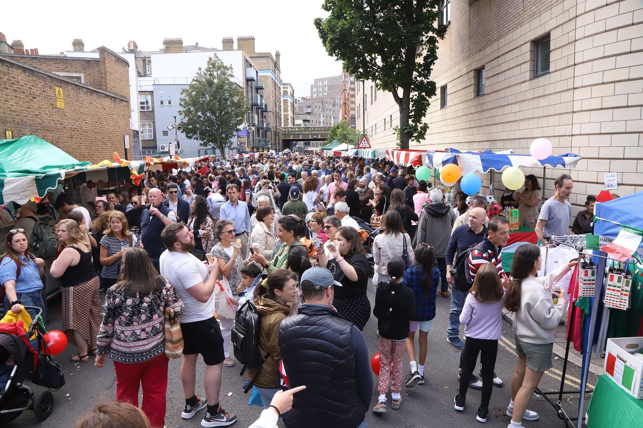 The 2023 annual Procession in Honour of Our Lady of Mount Carmel at St Peter's Italian Church in Clerkenwell, London. 16-Jul-2023.