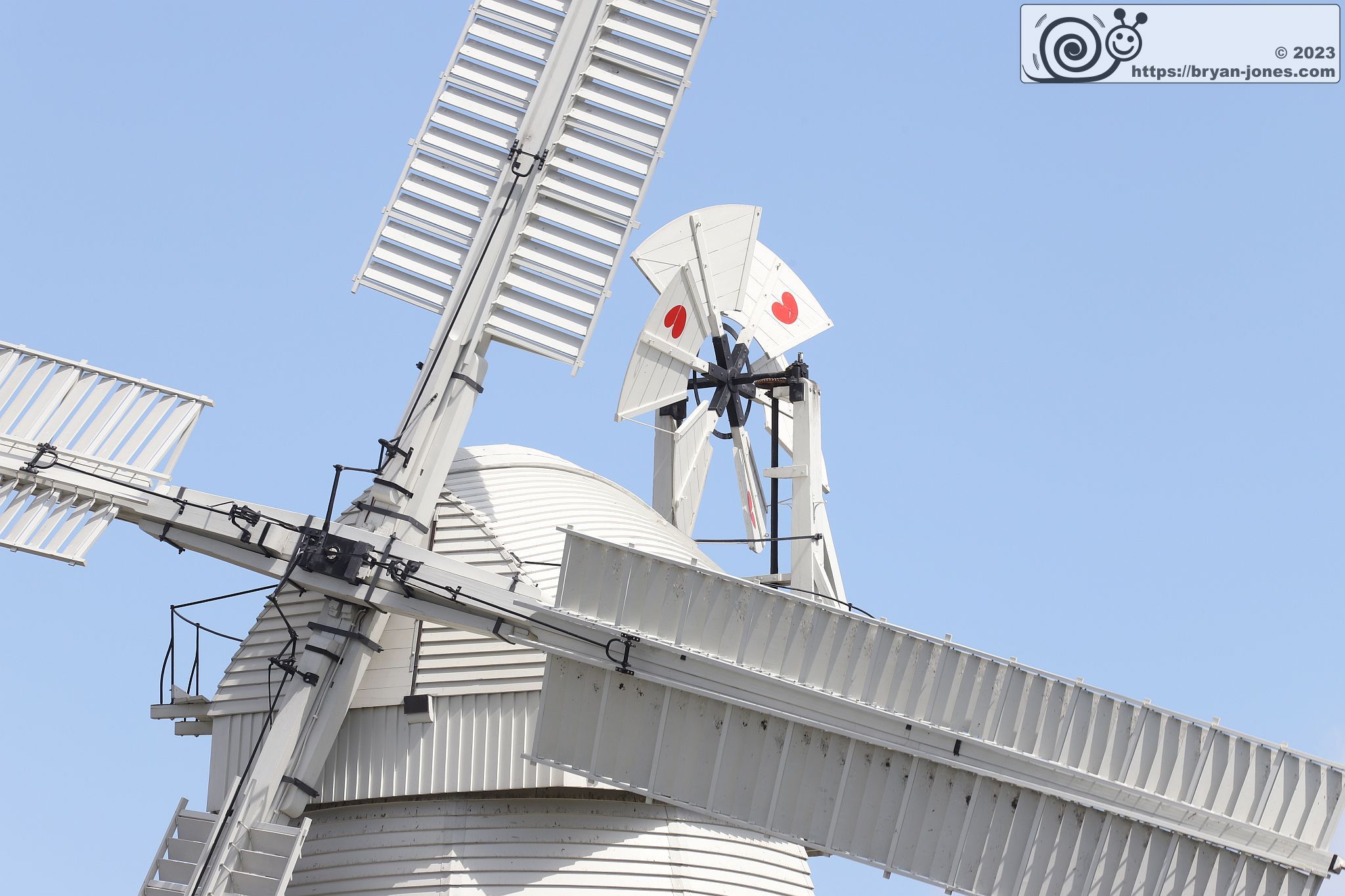 Upminster Windmill to the East of London. Photo 29-Jul-2023.