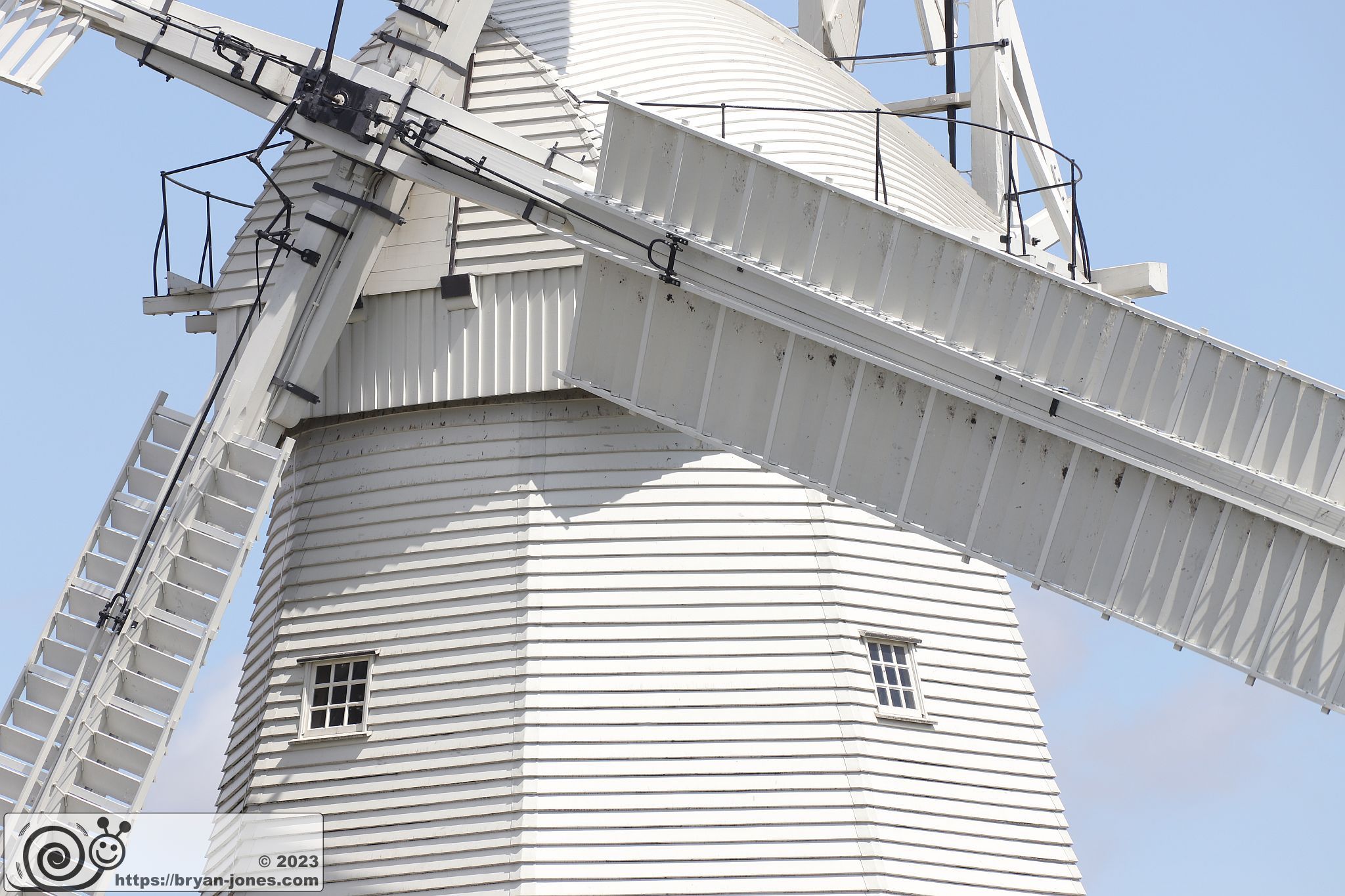 Upminster Windmill to the East of London. Photo 29-Jul-2023.