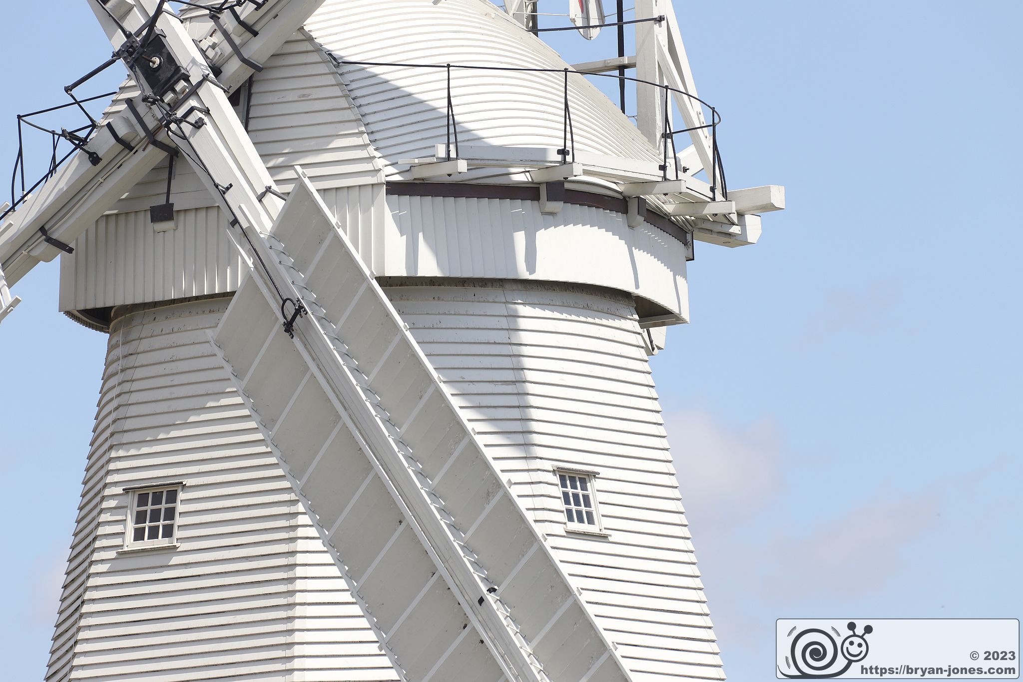 Upminster Windmill to the East of London. Photo 29-Jul-2023.