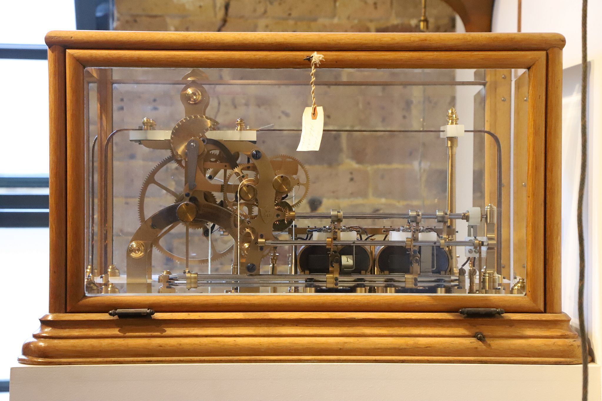 Beasley-Gamewell fire/police alarm telegraph system from c1890 at The Clockworks in West Norwood. Photo 02-Sep-2023.