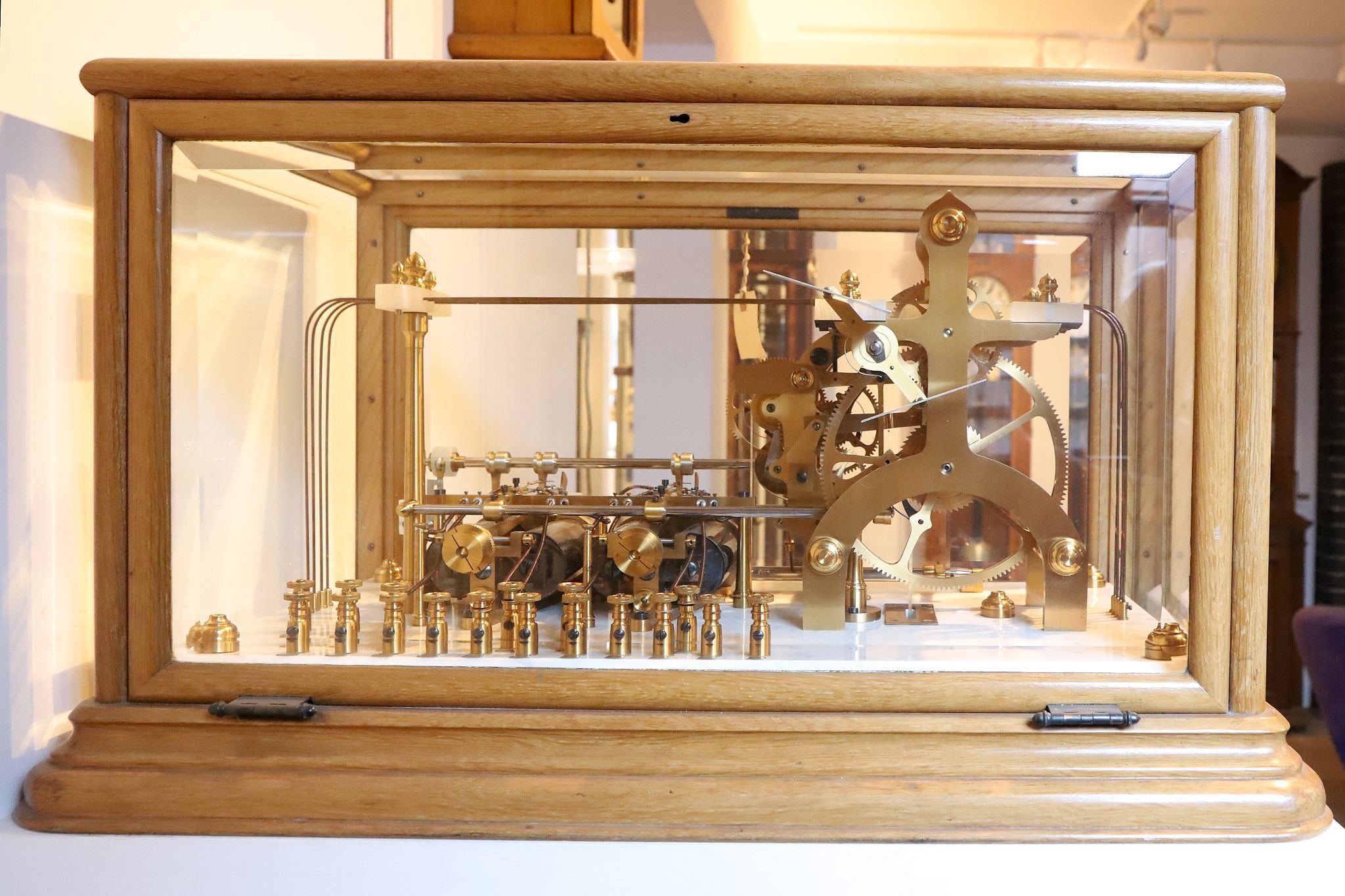 Beasley-Gamewell fire/police alarm telegraph system from c1890 at The Clockworks in West Norwood. Photo 02-Sep-2023.