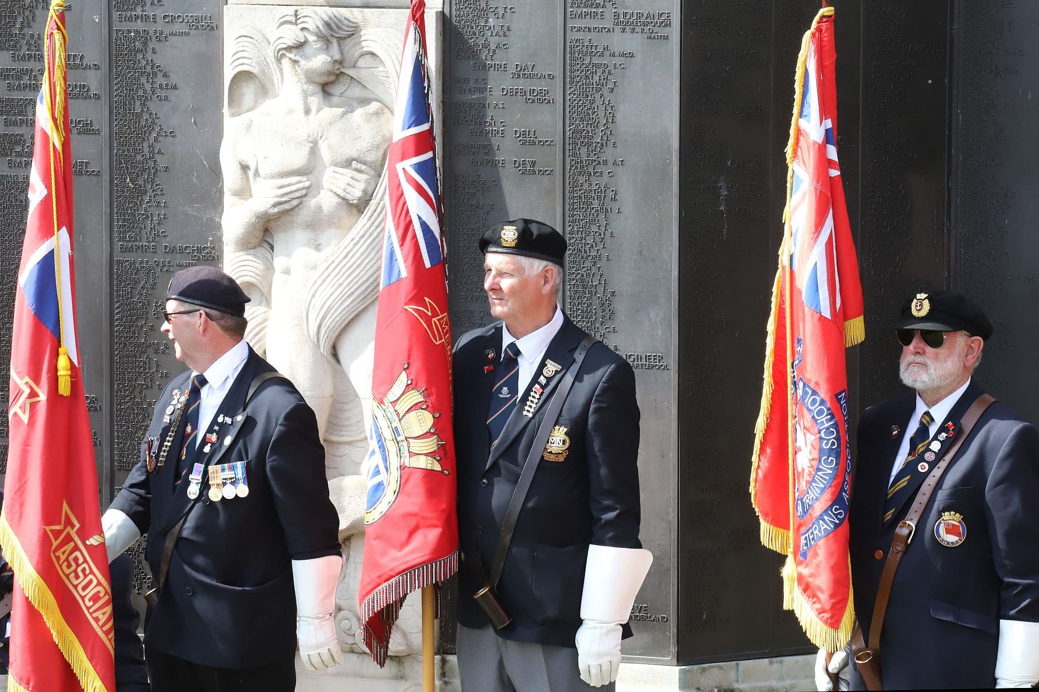 2023 Merchant Navy Day at the Merchant Navy War Memorial, Tower Hill, London. 03-Sep-2023.