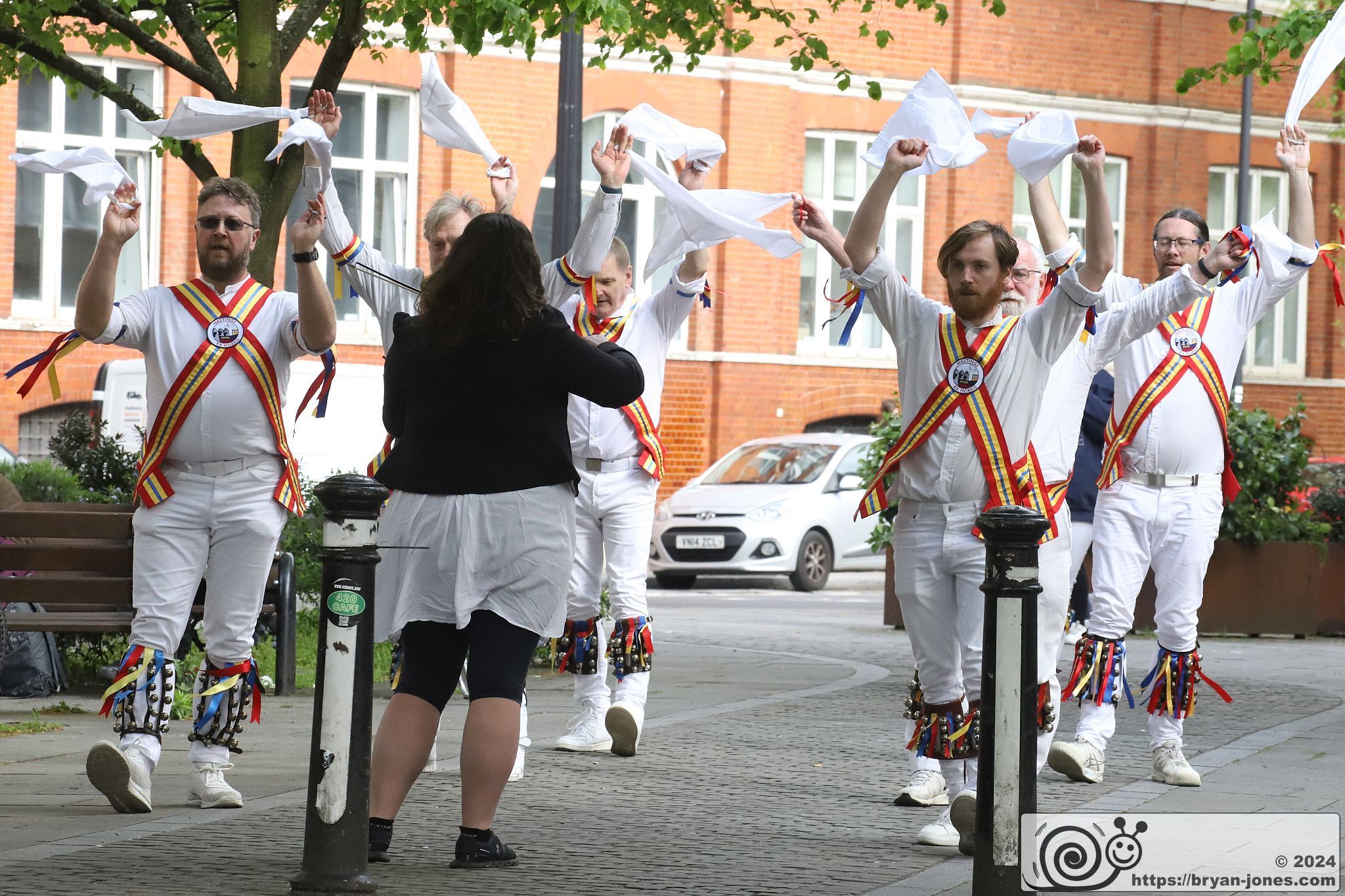 Morris Dancing at The Roebuck, Great Dover Street, London. 20-Apr-2024