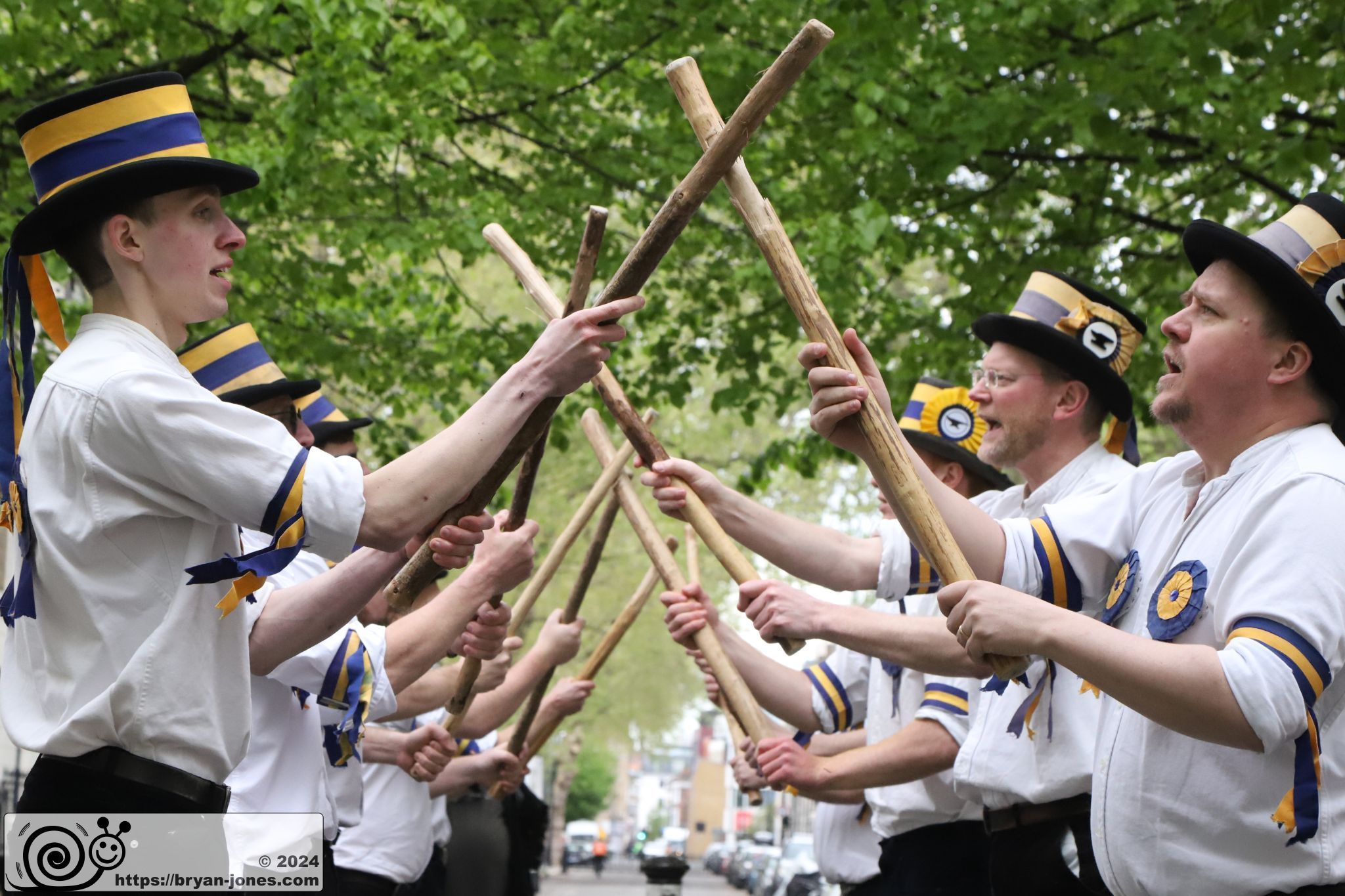 Morris Dancing at The Roebuck, Great Dover Street, London. 20-Apr-2024