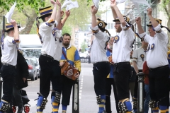 Morris Dancing at The Roebuck, Great Dover Street, London. 20-Apr-2024