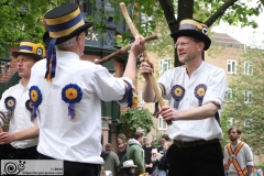 Morris Dancing at The Roebuck, Great Dover Street, London. 20-Apr-2024