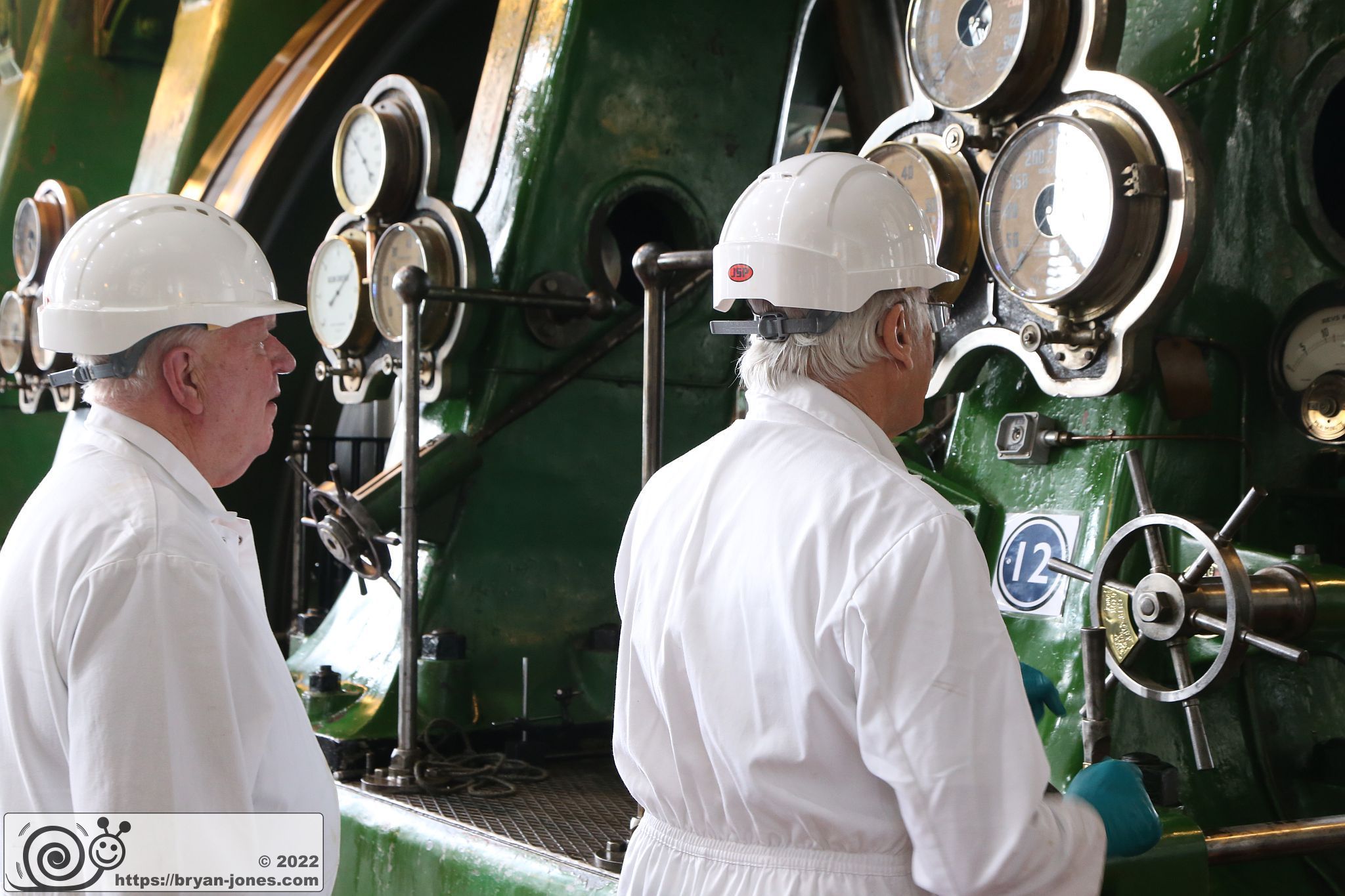 Kempton Park Pumping Station steam museum waterworks pumping engines. 24-Apr-2022.