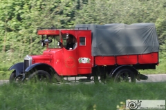 2024 Historic Commercial Vehicle Society London to Brighton run, 12-May-2024. Photographed at North of Burford Bridge on the A24 North of Dorking.