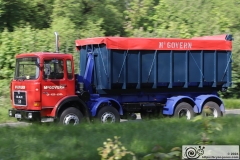 2024 Historic Commercial Vehicle Society London to Brighton run, 12-May-2024. Photographed at North of Burford Bridge on the A24 North of Dorking.